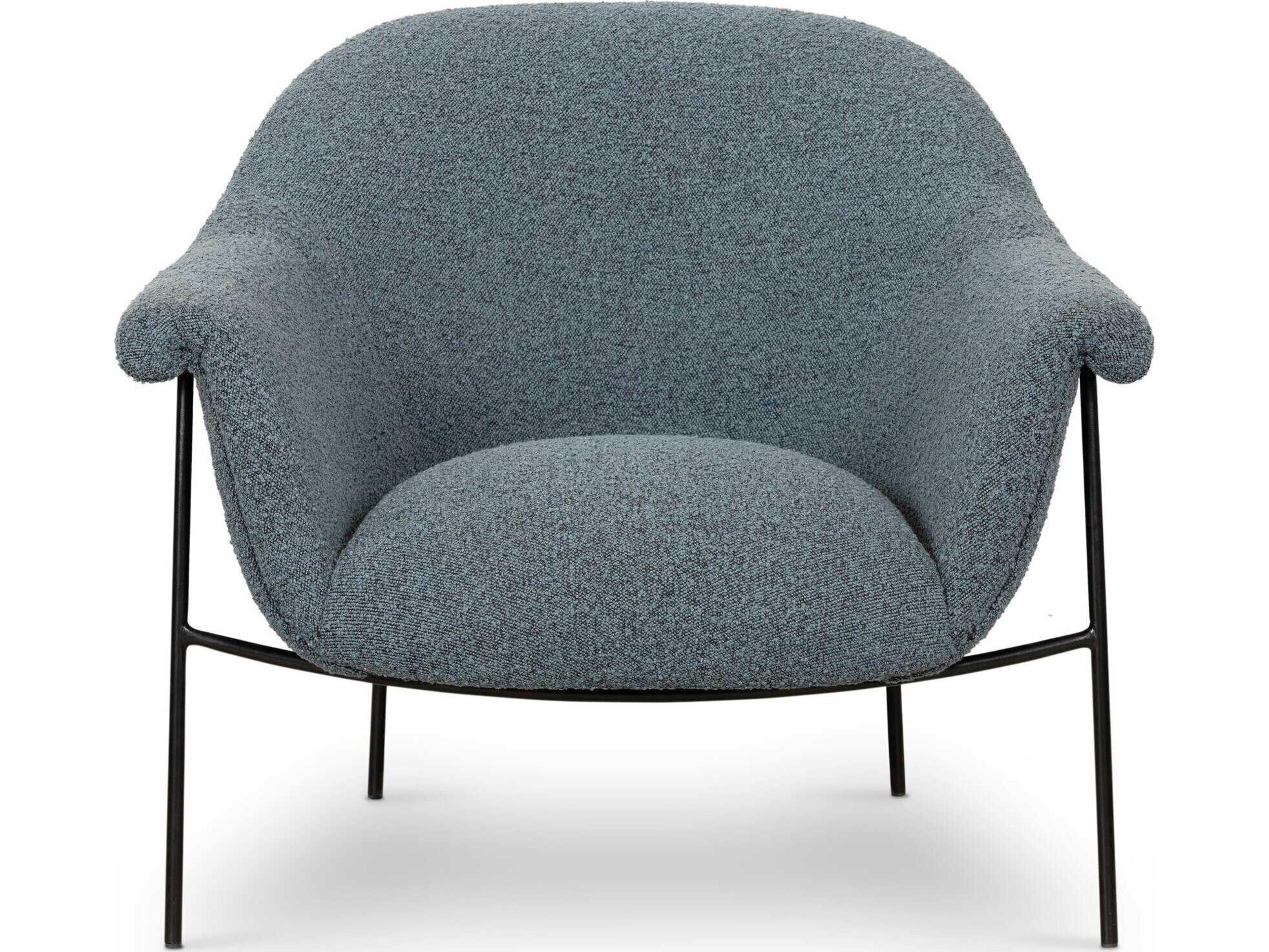 Four Hands Farrow Suerte Knoll Sky  Accent Chair