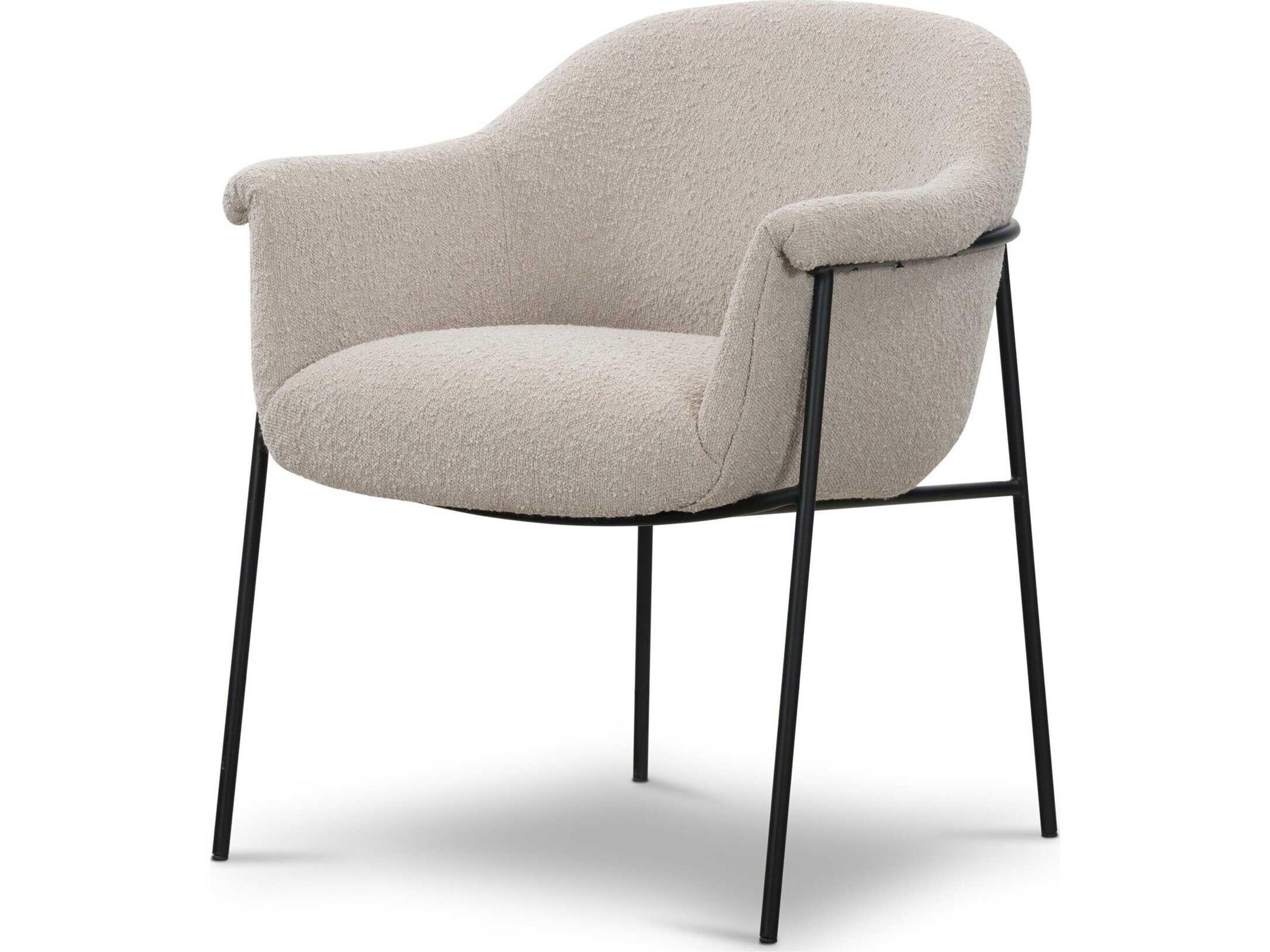 Farrow Suerte Knoll Sand Upholstered Dining Chair