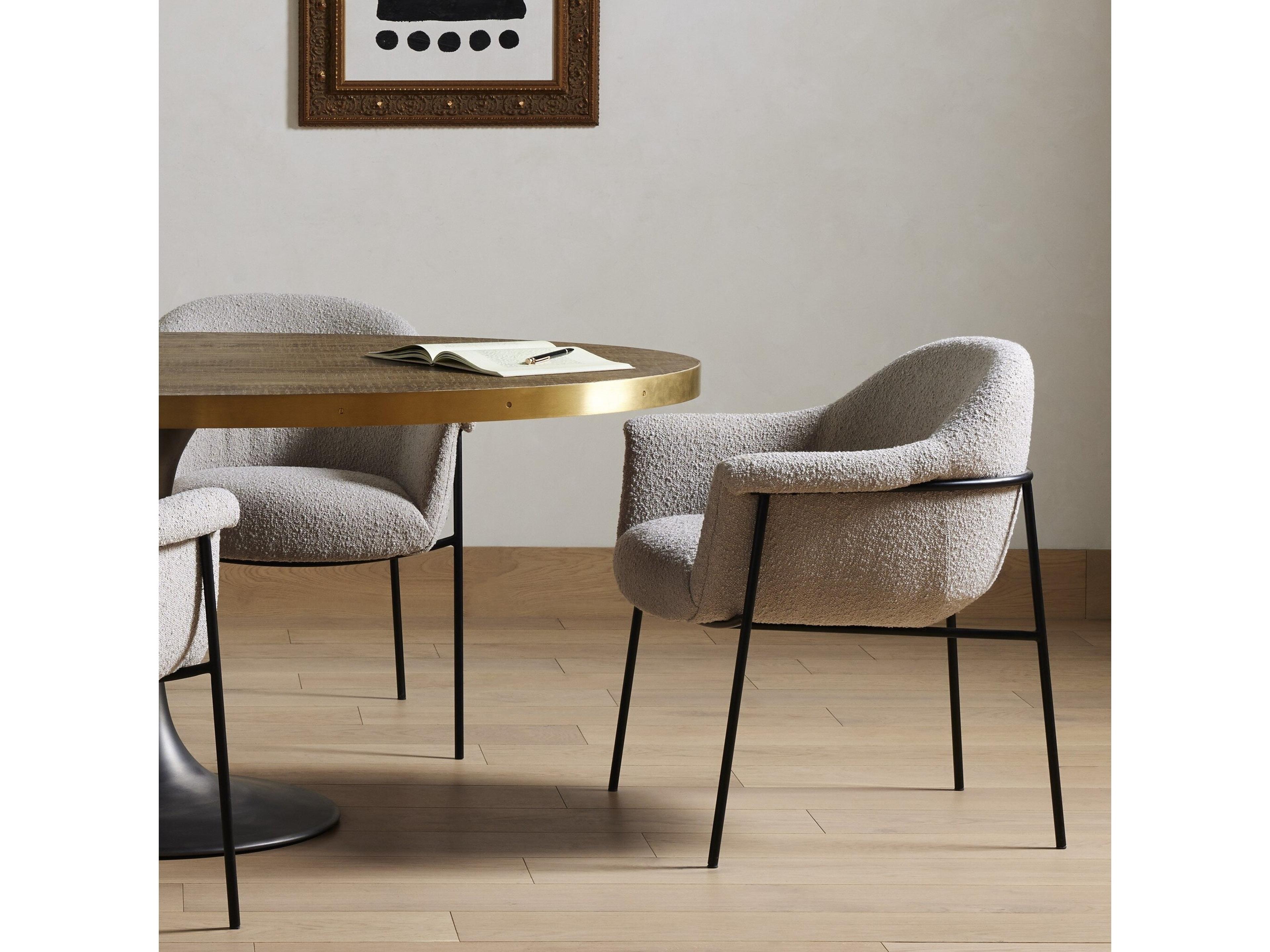 Four Hands Farrow Suerte Knoll Sand Upholstered Dining Chair