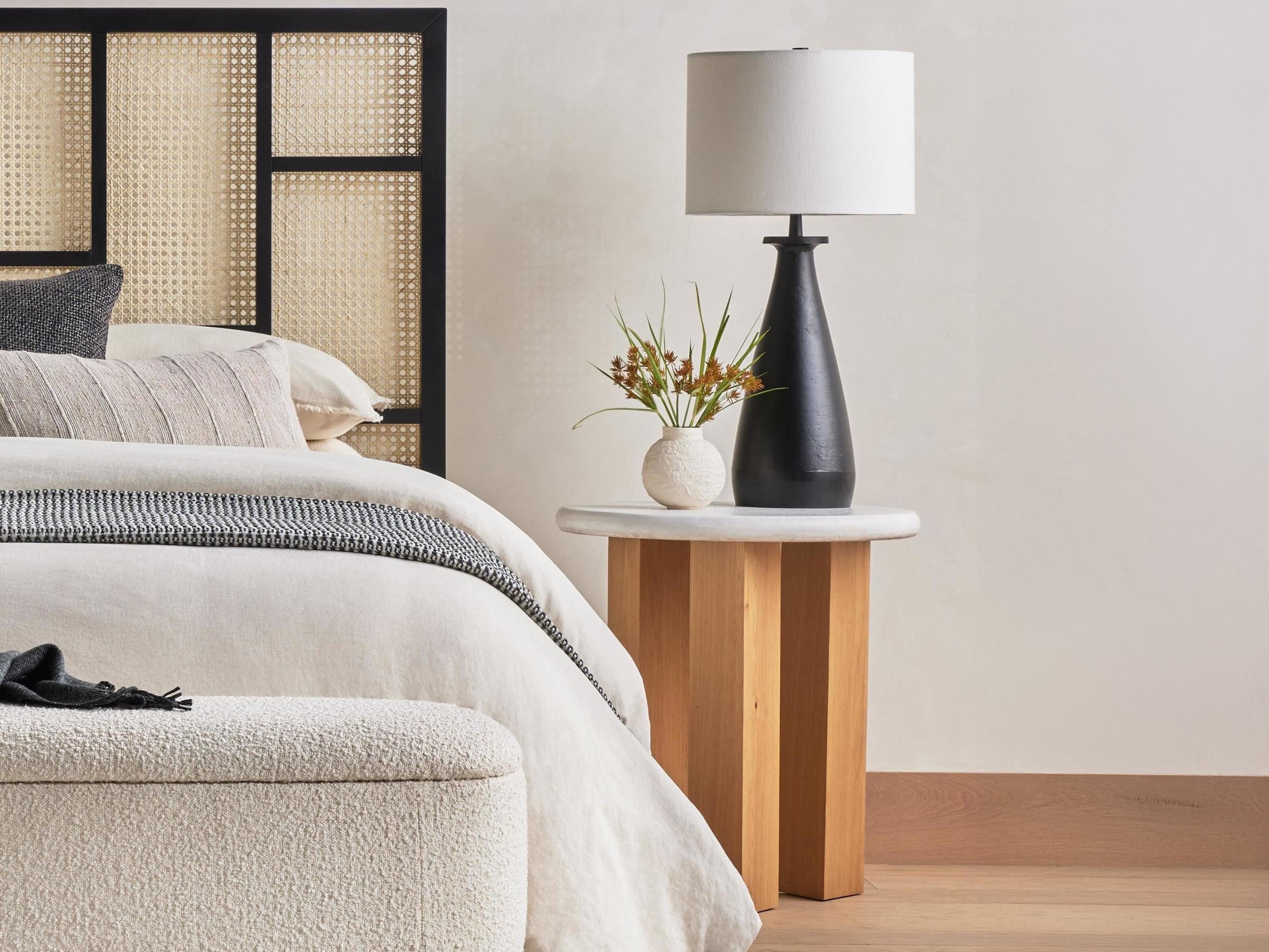 Four Hands Haiden Odin Brown Oak Wood Nightstand