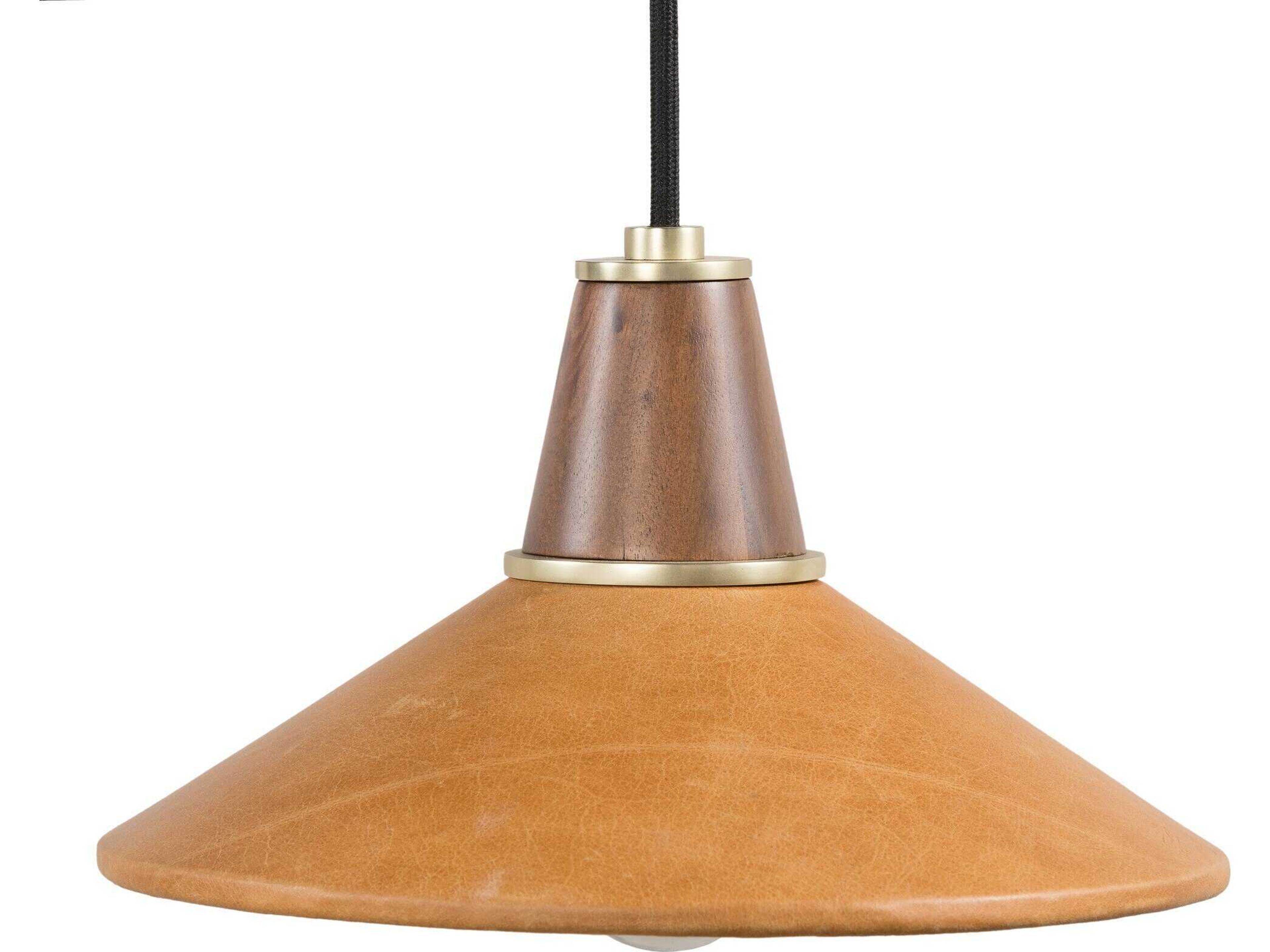 Four Hands Deacon Cullen Pendant-Natural Walnut