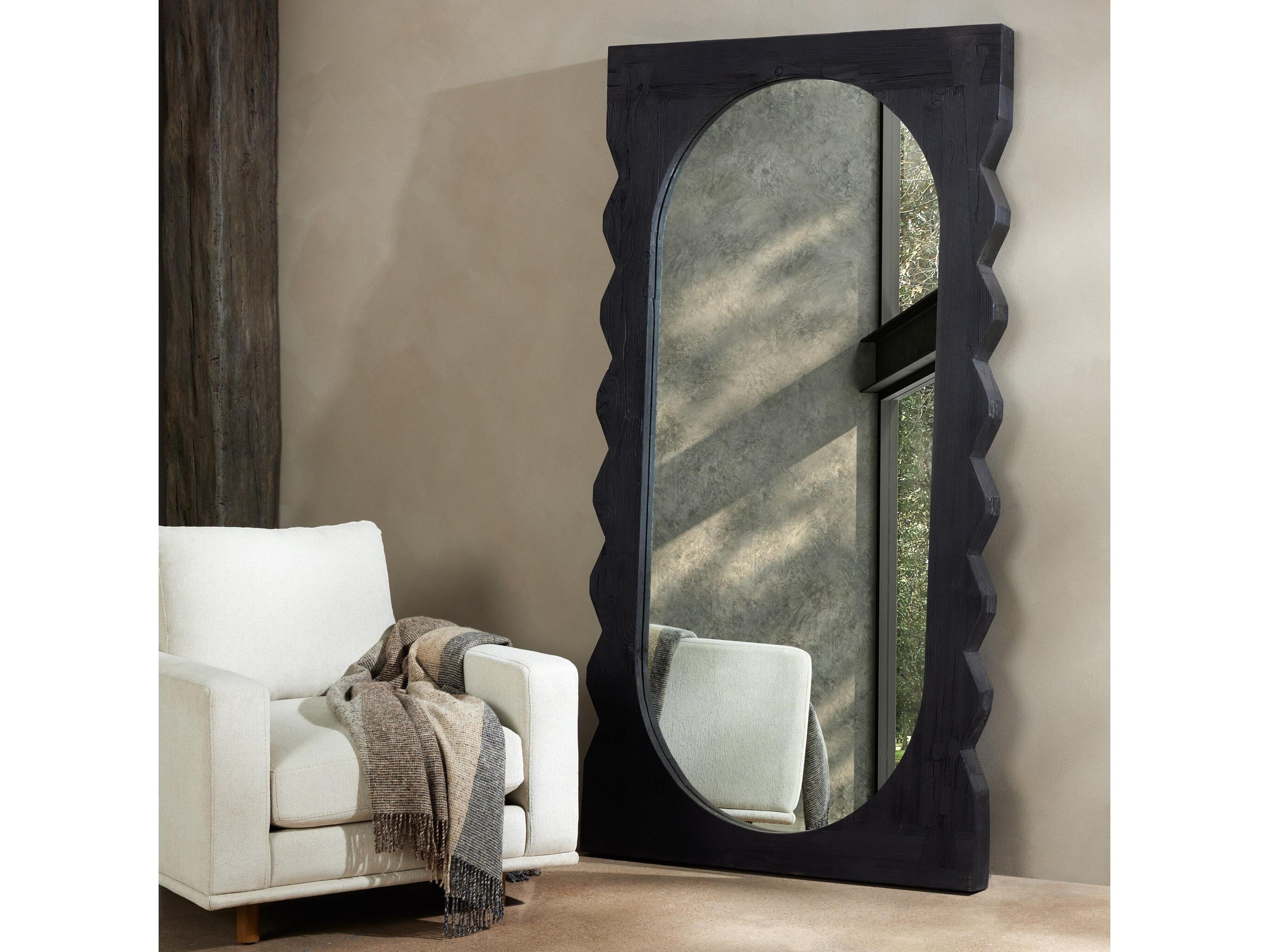 Four Hands Maya Aldrik Black Reclaimed Pine Mirror