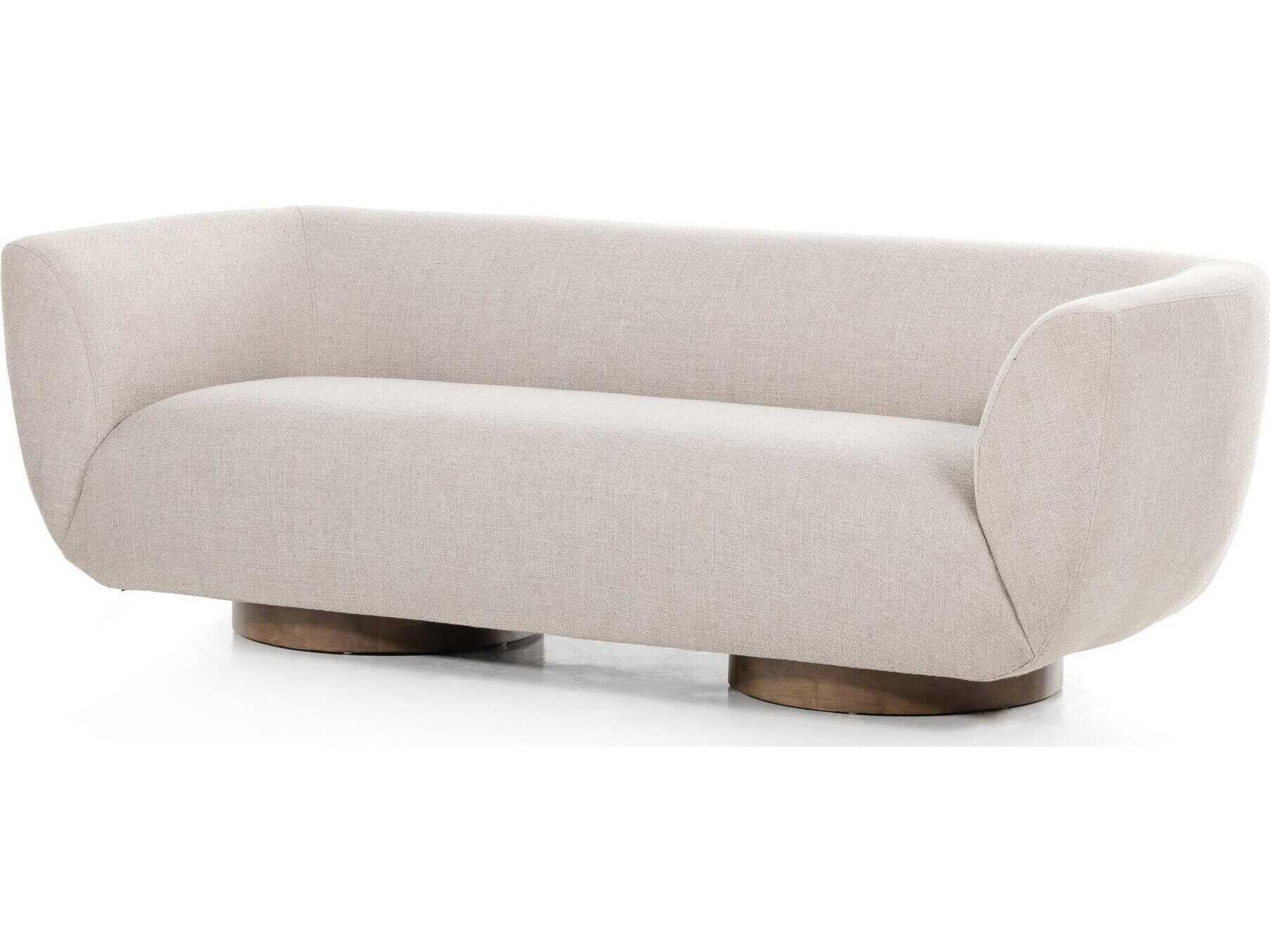 Four Hands Easton Sabine Gibson Taupe Weathered Sepia Beige Upholstered Sofa