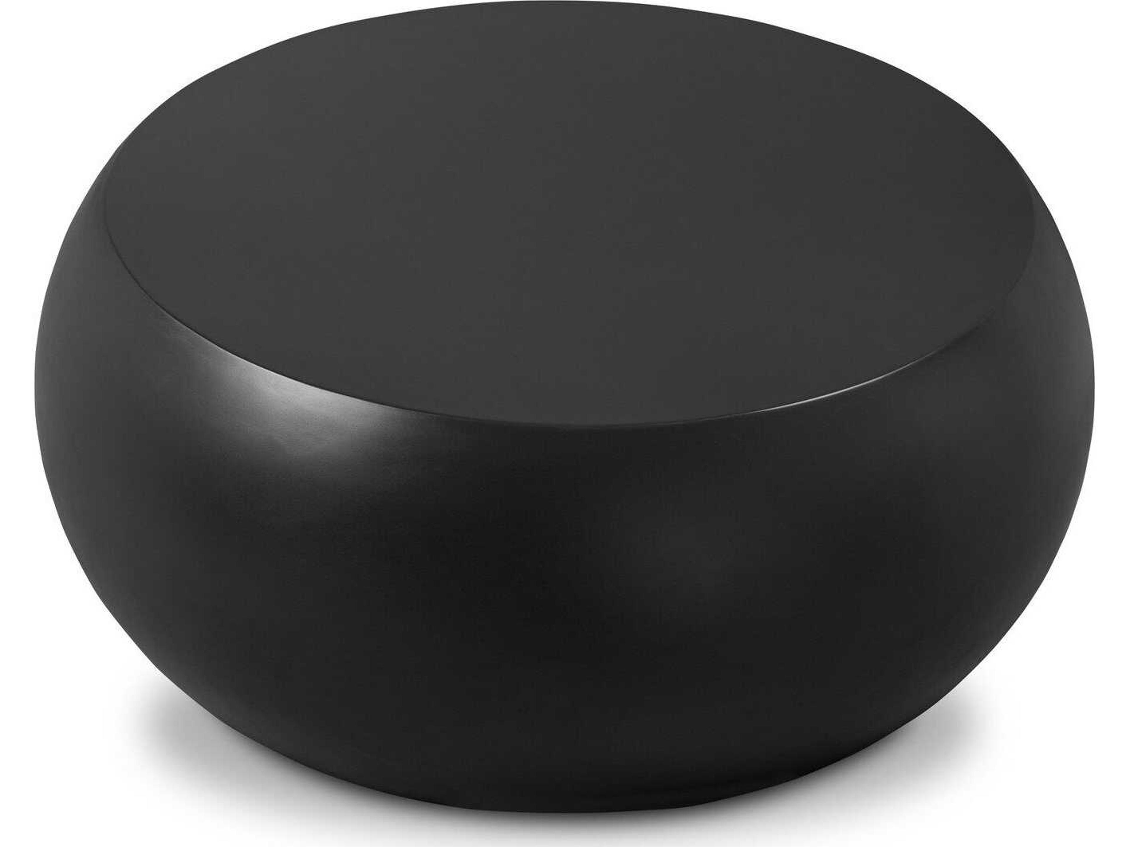 Four Hands Thayer West Black Concrete Coffee Table