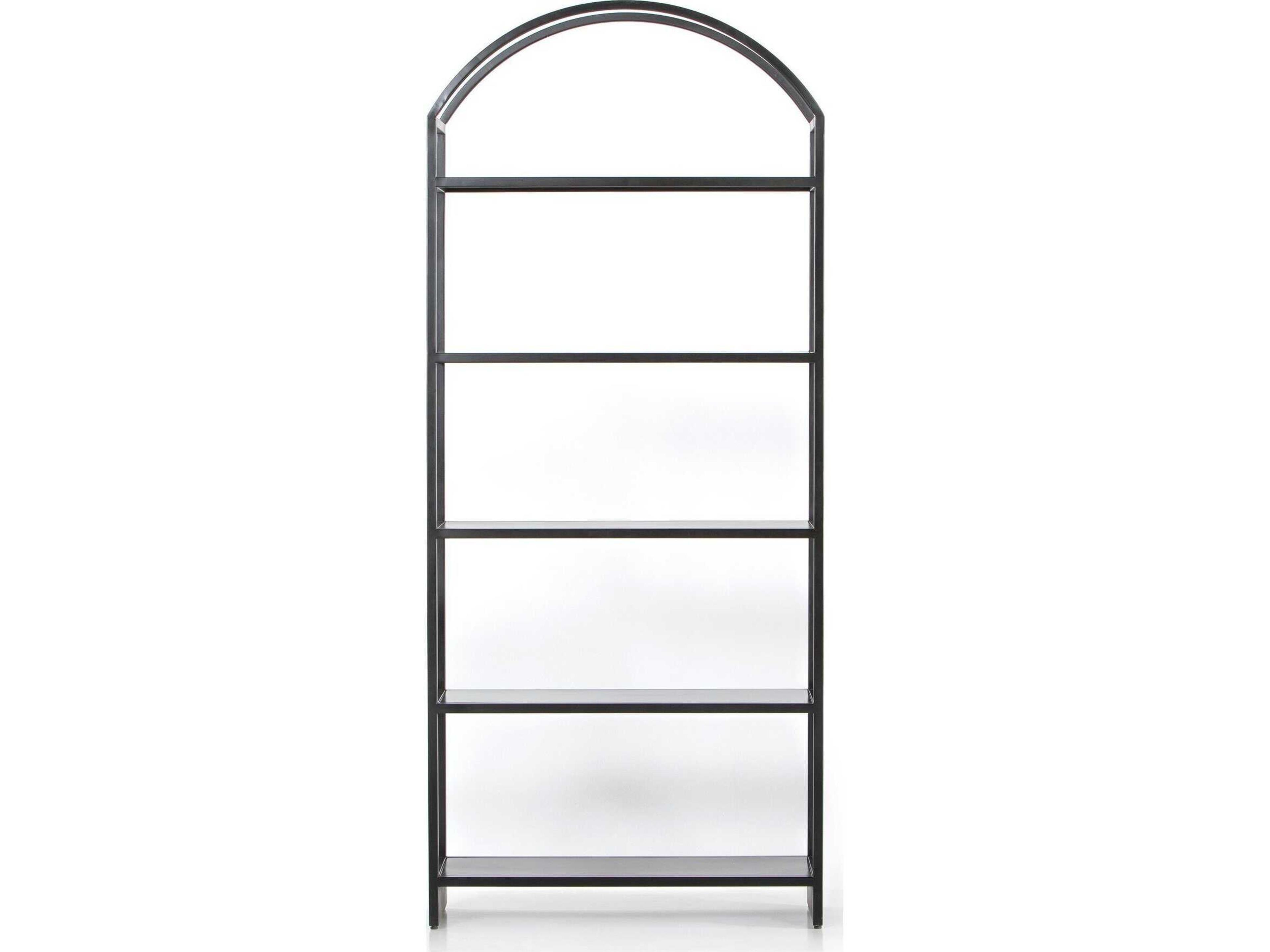 Four Hands Bolton Black Bookcase