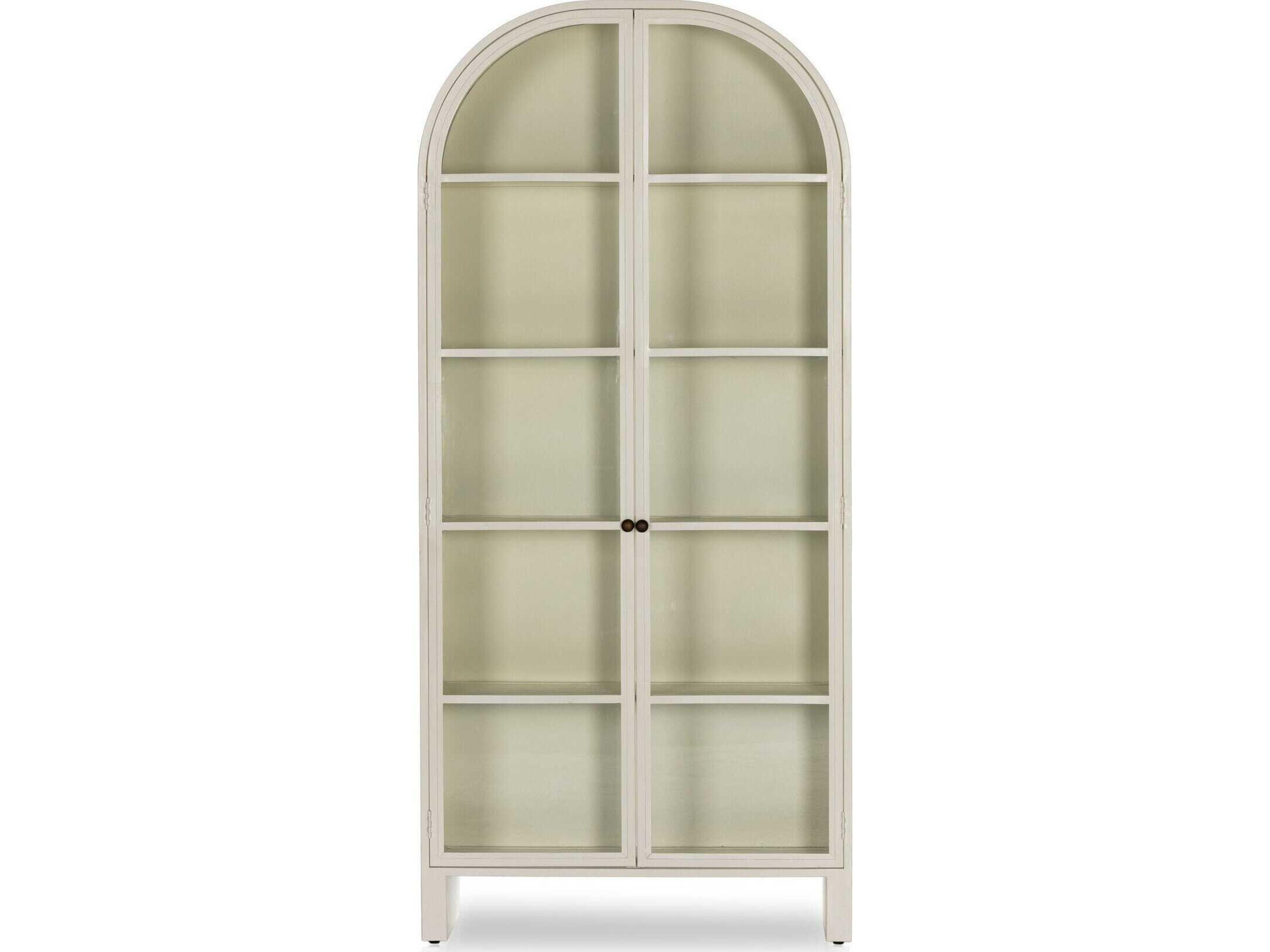Four Hands Bolton Breya Cream Powder Coat  Cabinet