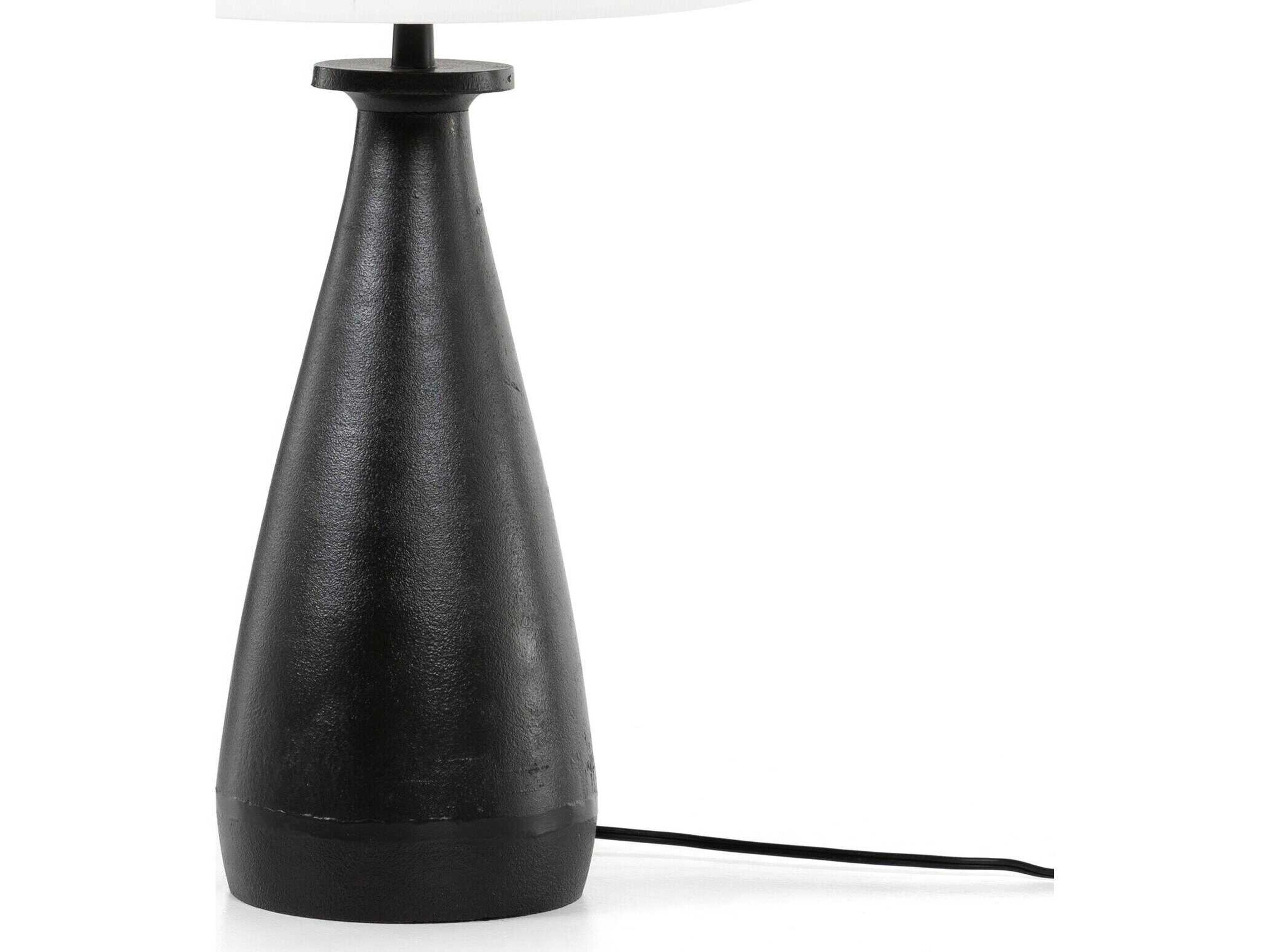Four Hands Asher Matte Black Buffet Lamp