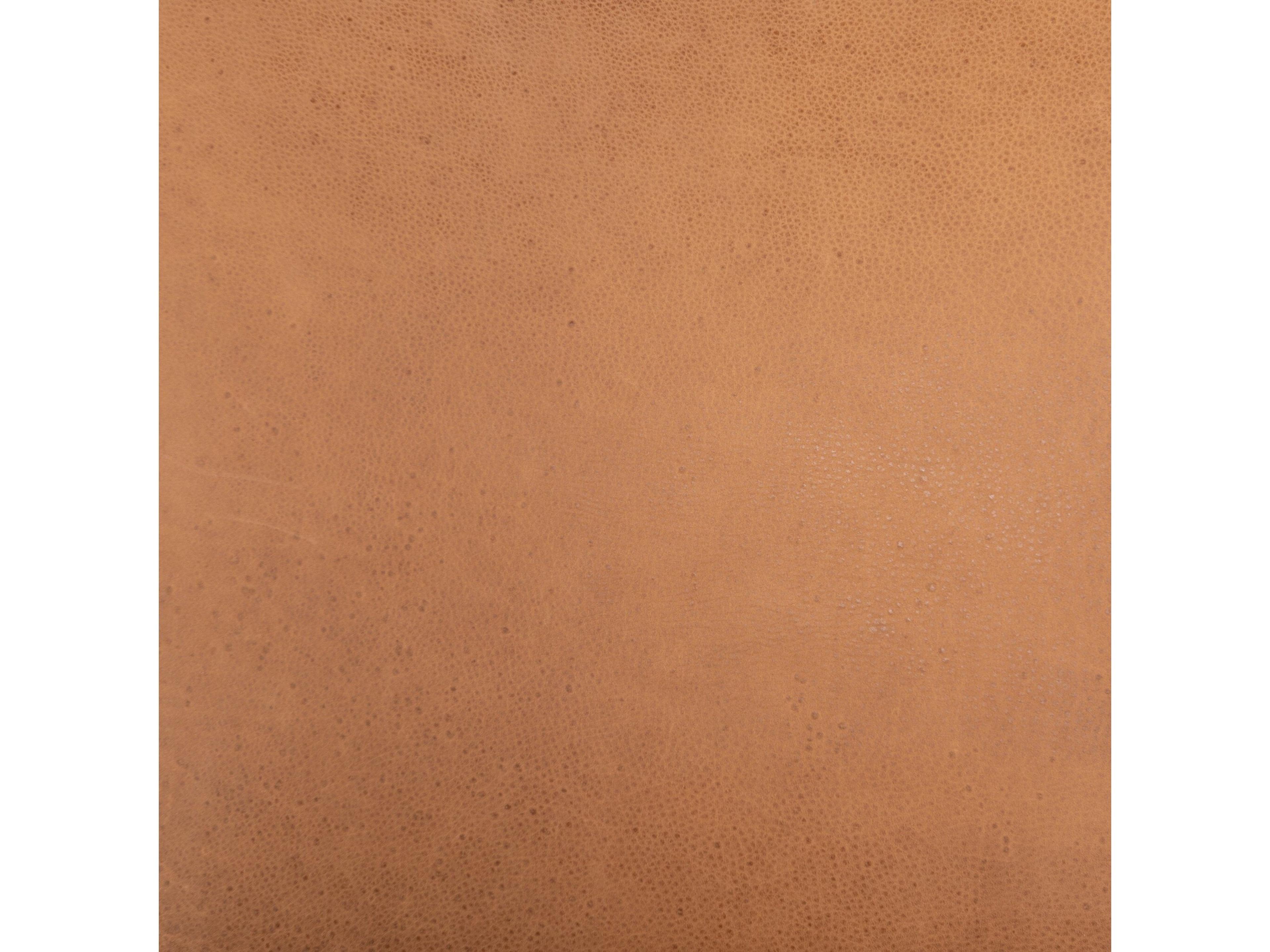 Four Hands Carnegie Monza Leather Brown Upholstered Side Dining Chair