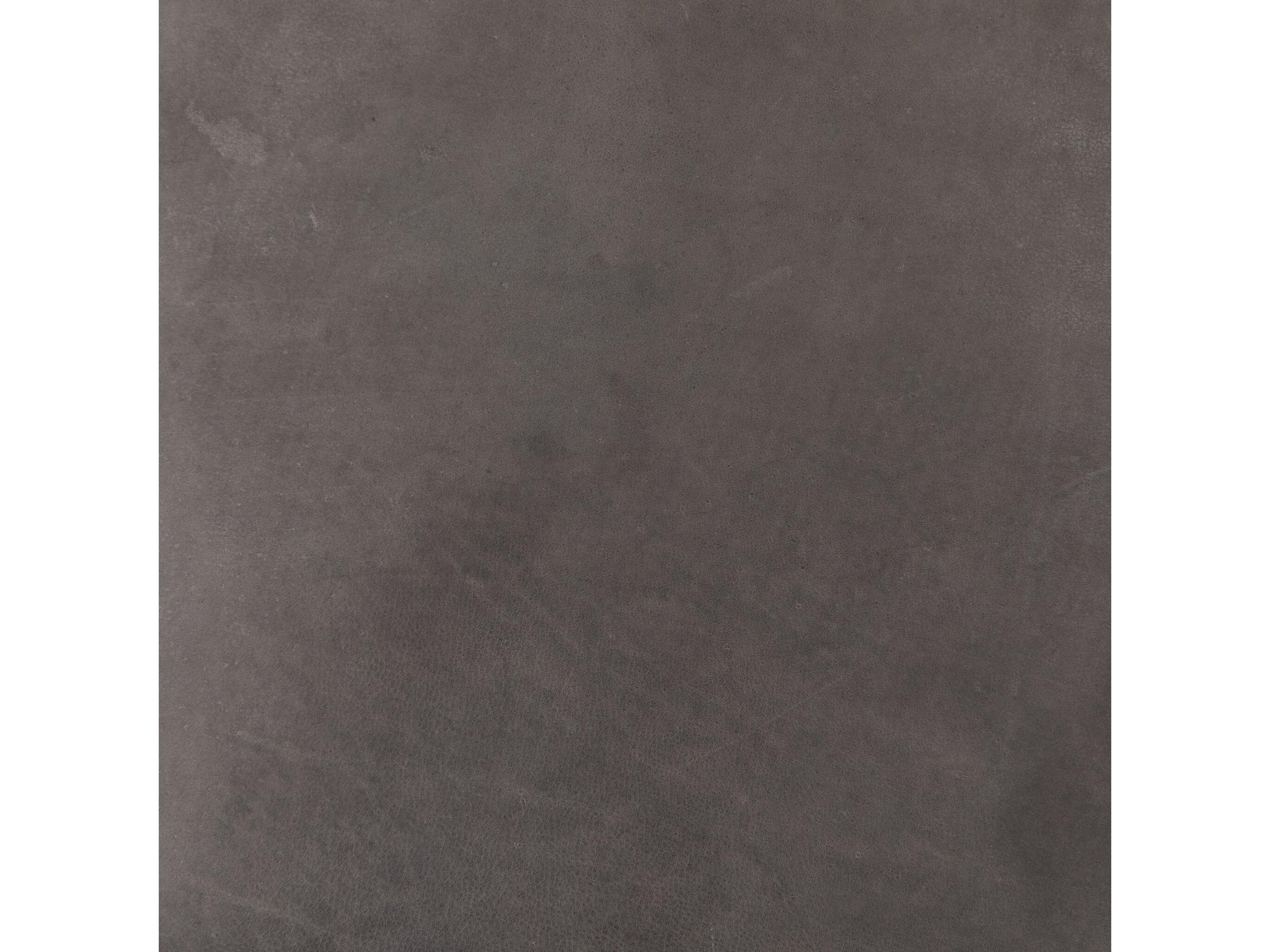 Four Hands Carnegie Monza Leather Gray Upholstered Side Dining Chair