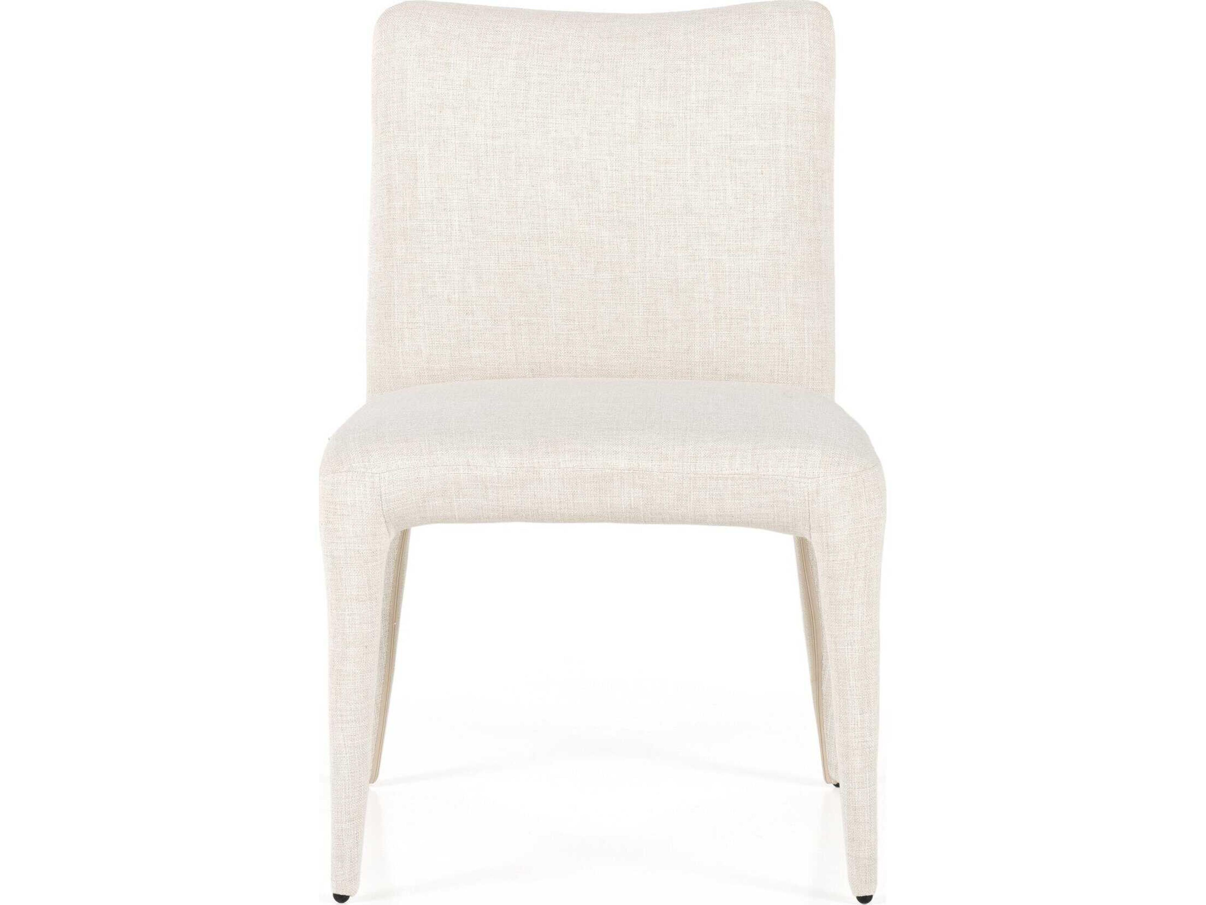 Four Hands Carnegie Monza White Upholstered Side Dining Chair