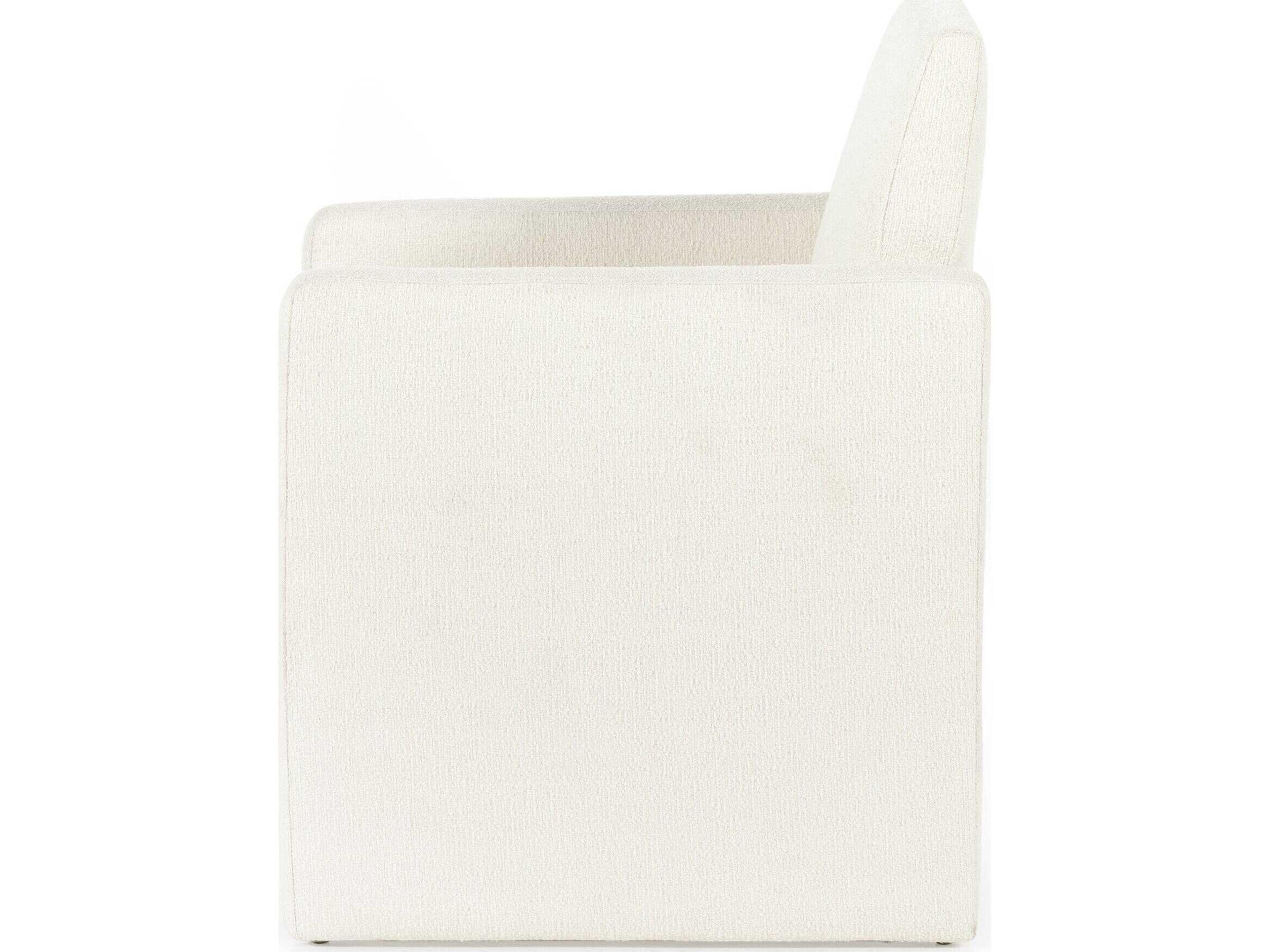 Four Hands Grayson Kima White Upholstered Arm Dining Chair