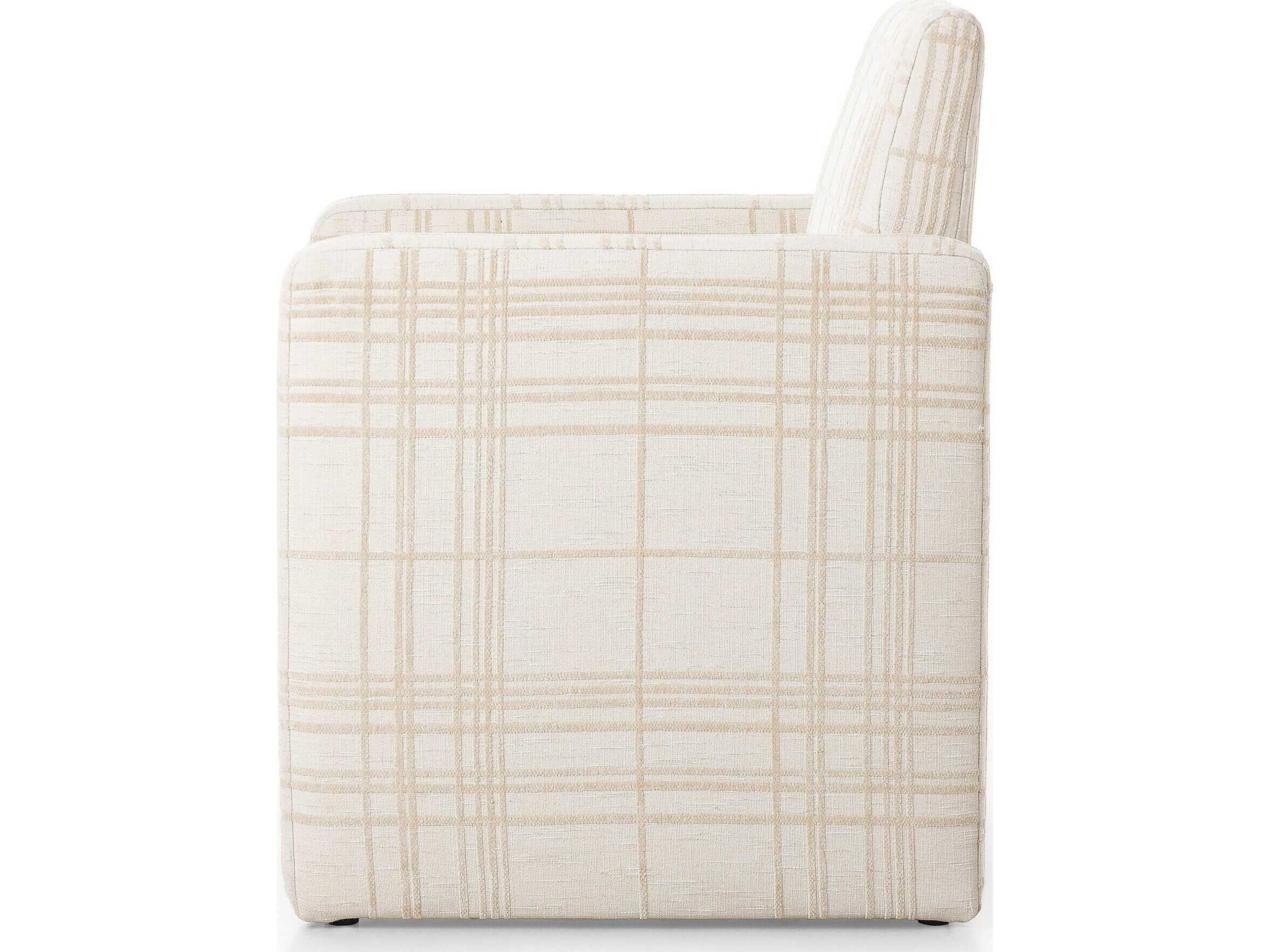 Four Hands Grayson Kima Beige Upholstered Arm Dining Chair