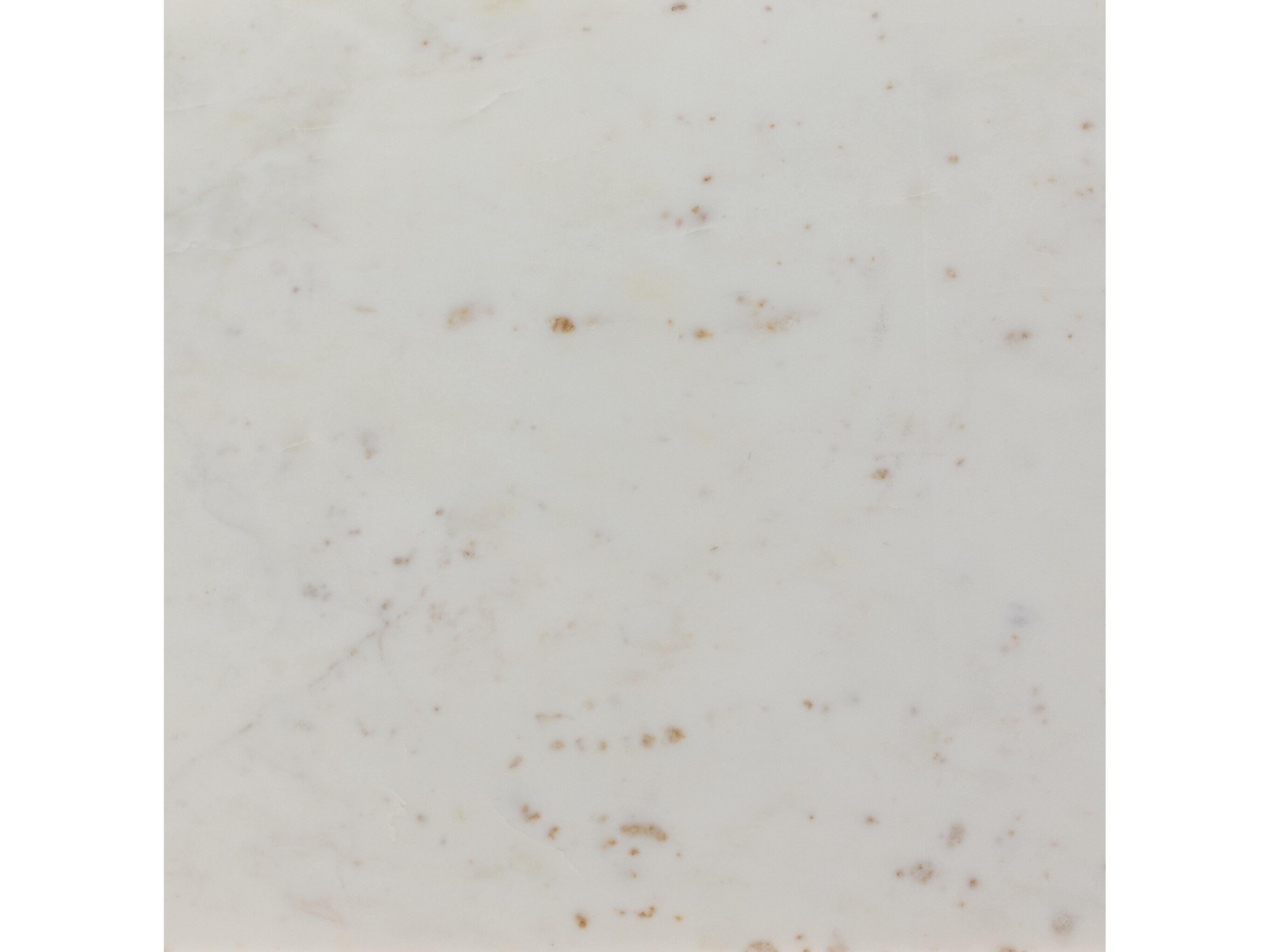 Four Hands Marlow Terrell Rectangular Raw Black Polished White Marble Console Table