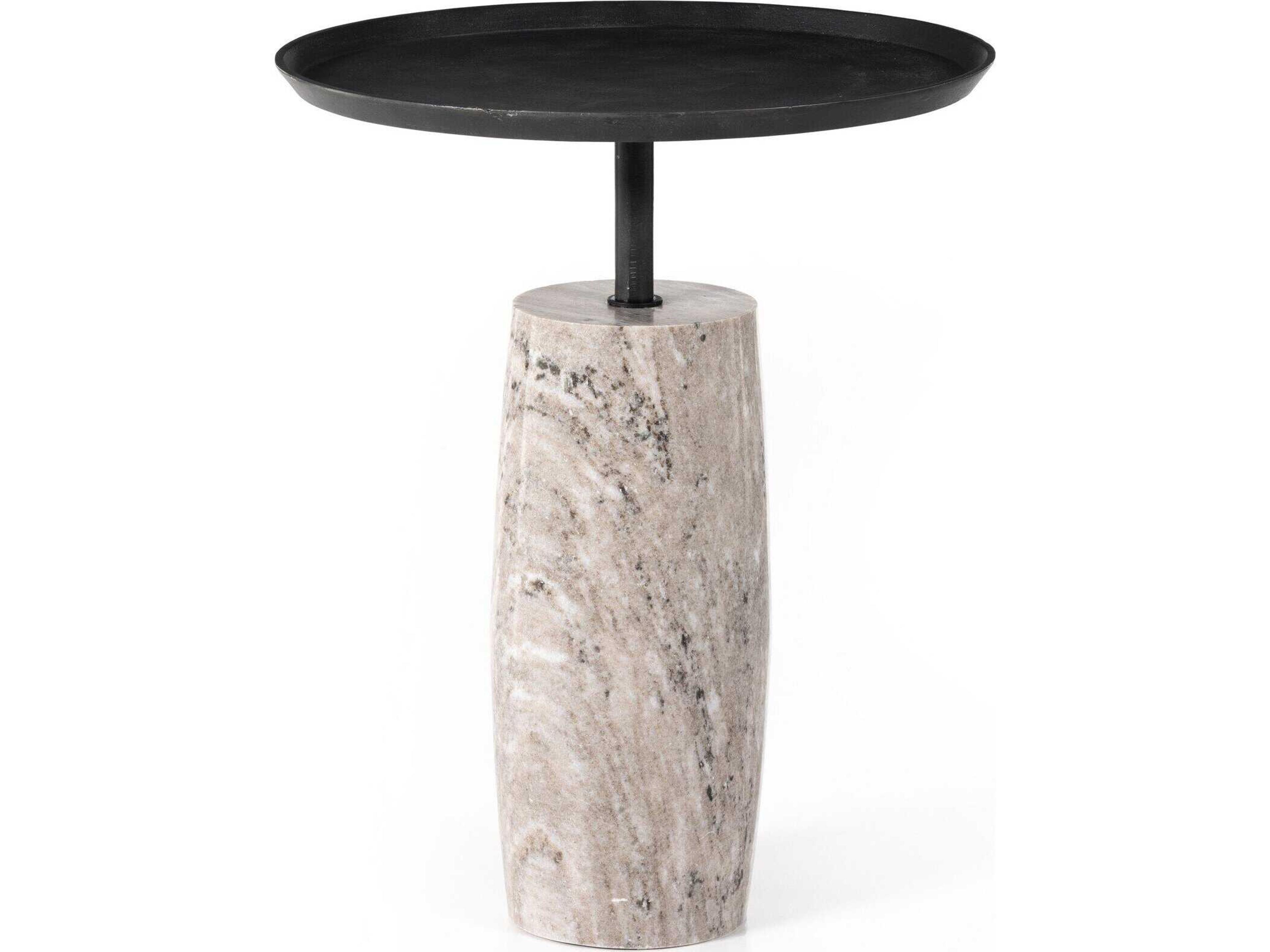 Cronos End Table Modern Marble