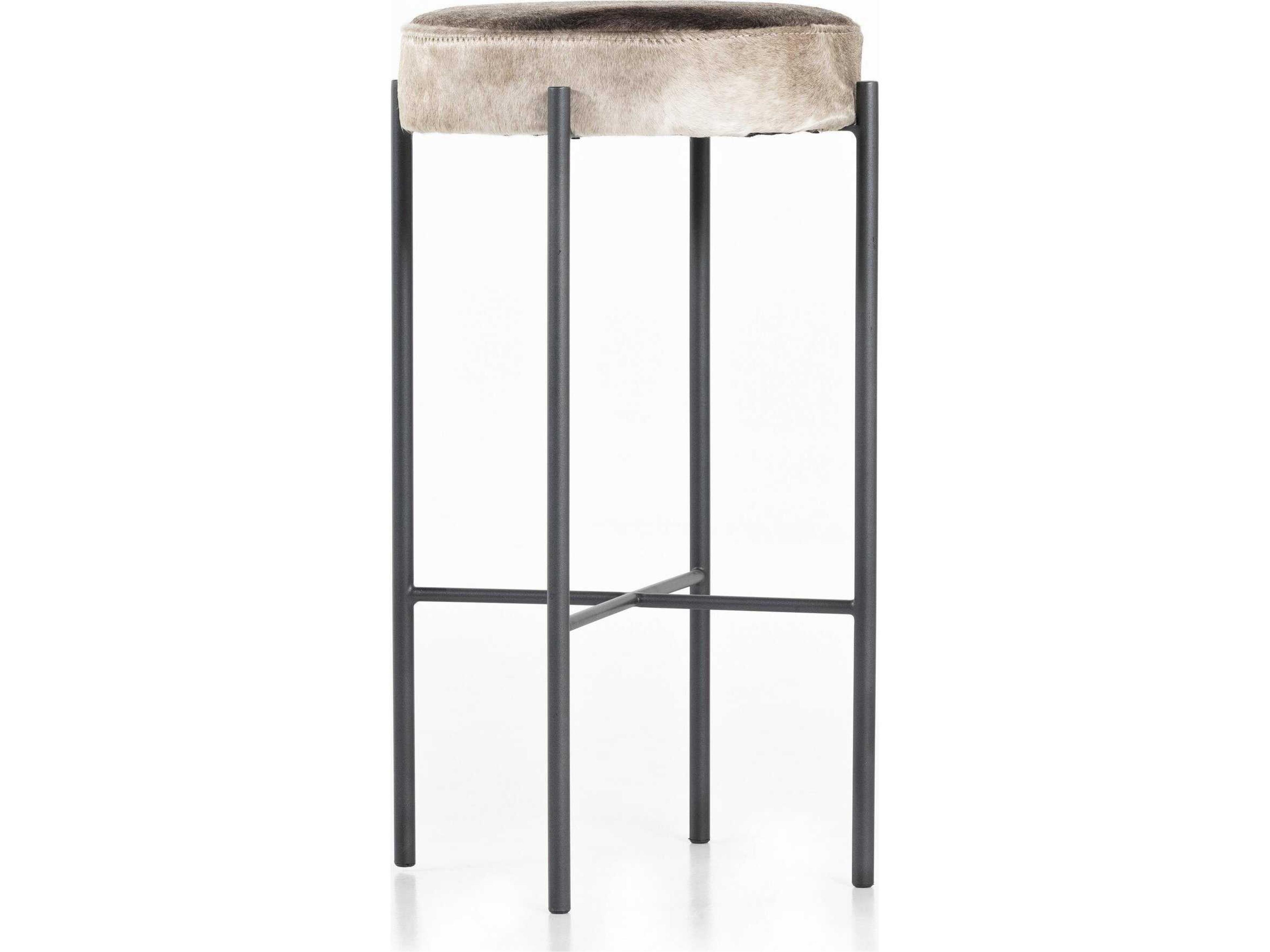 Four Hands Sevilla Nocona Speckled Hide Upholstered Bar Stool