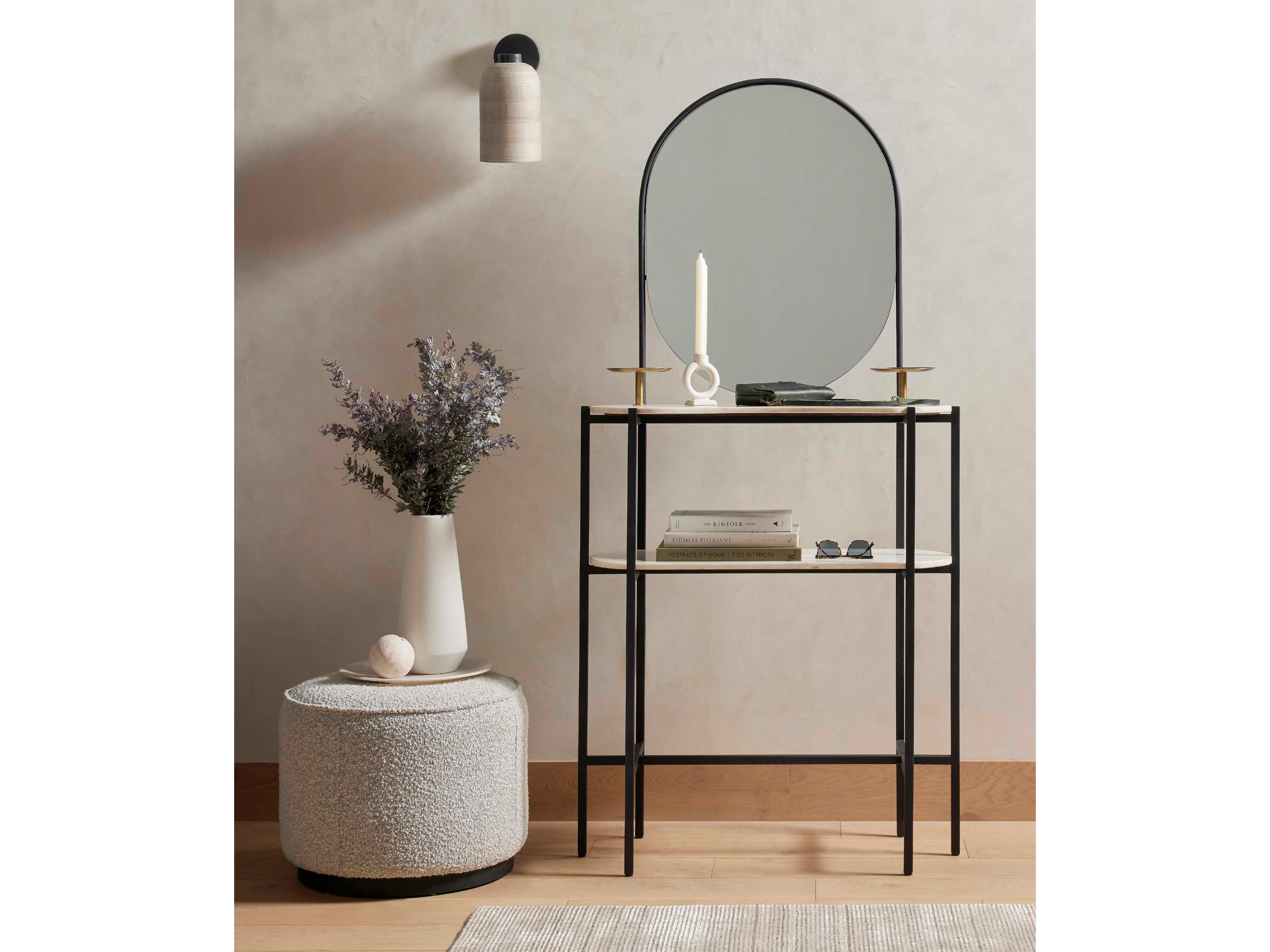 Luxecor Globetrotter Antiqued Iron Clear Glass Black Wall Sconce