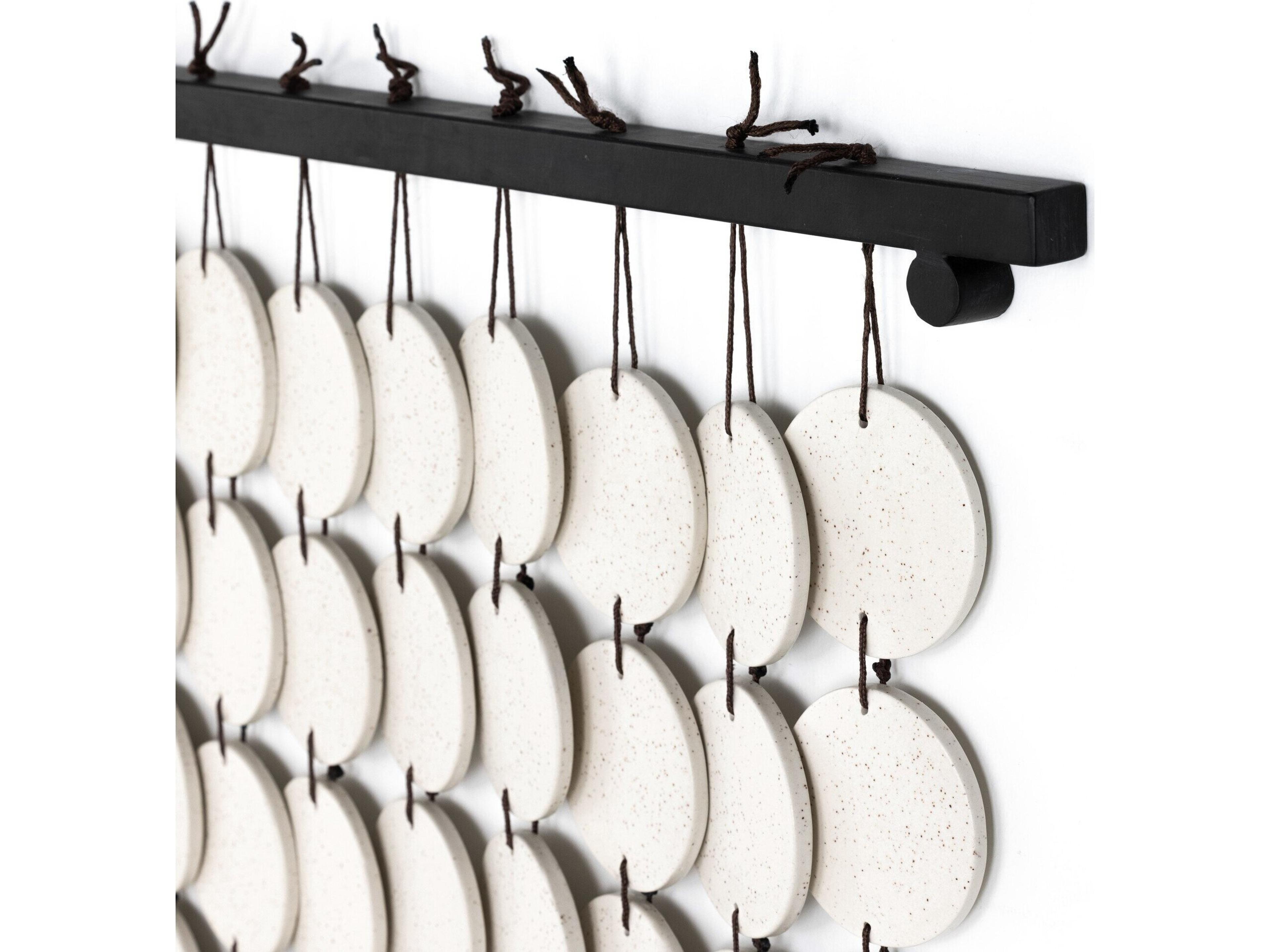 Four Hands Marlow Ceramic Wall Hanging Metal Wall Art