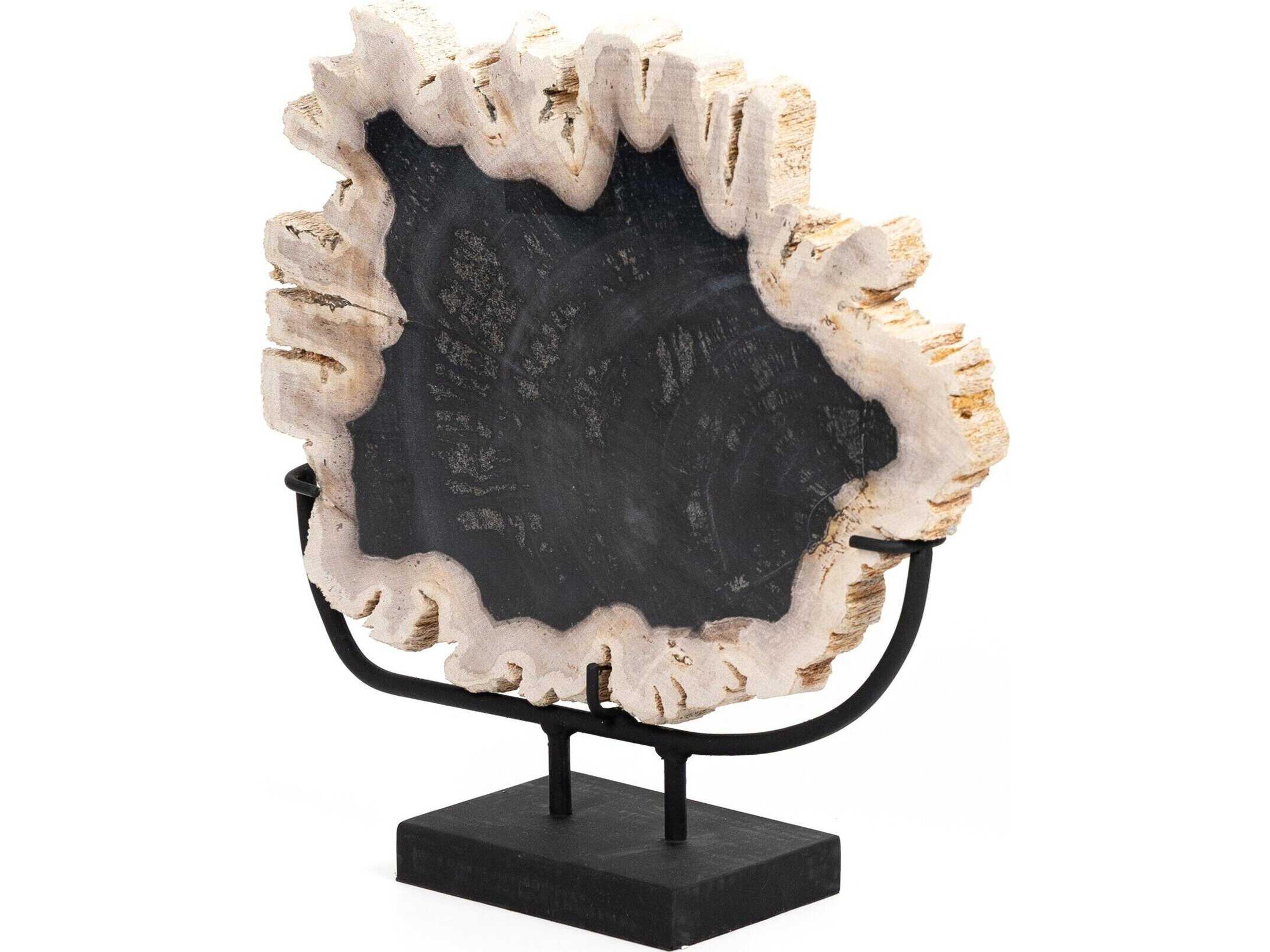 Palu Petrified Wood Sculpture Dark