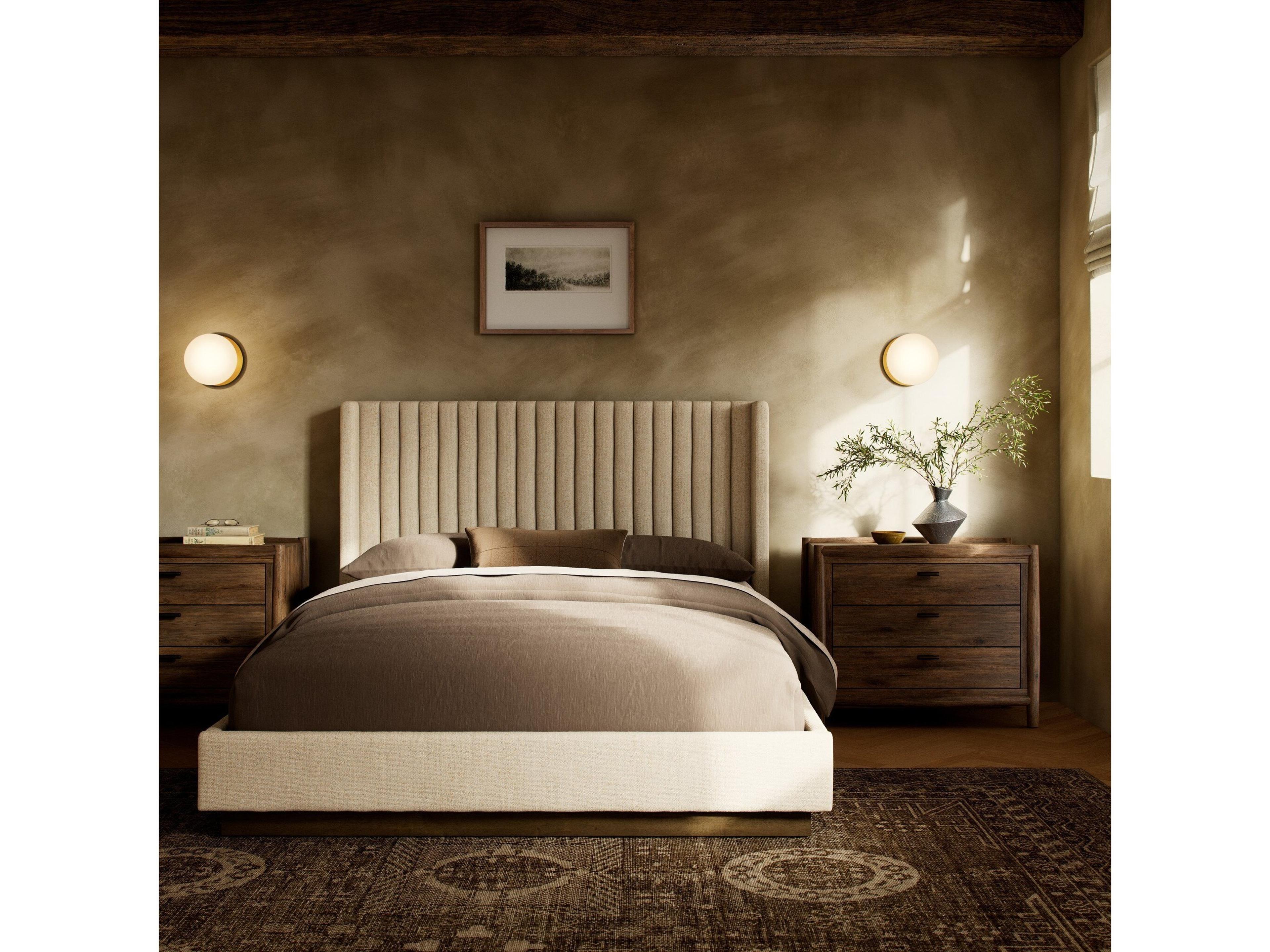 Four Hands Easton Montgomery Thames Cream Queen Bed