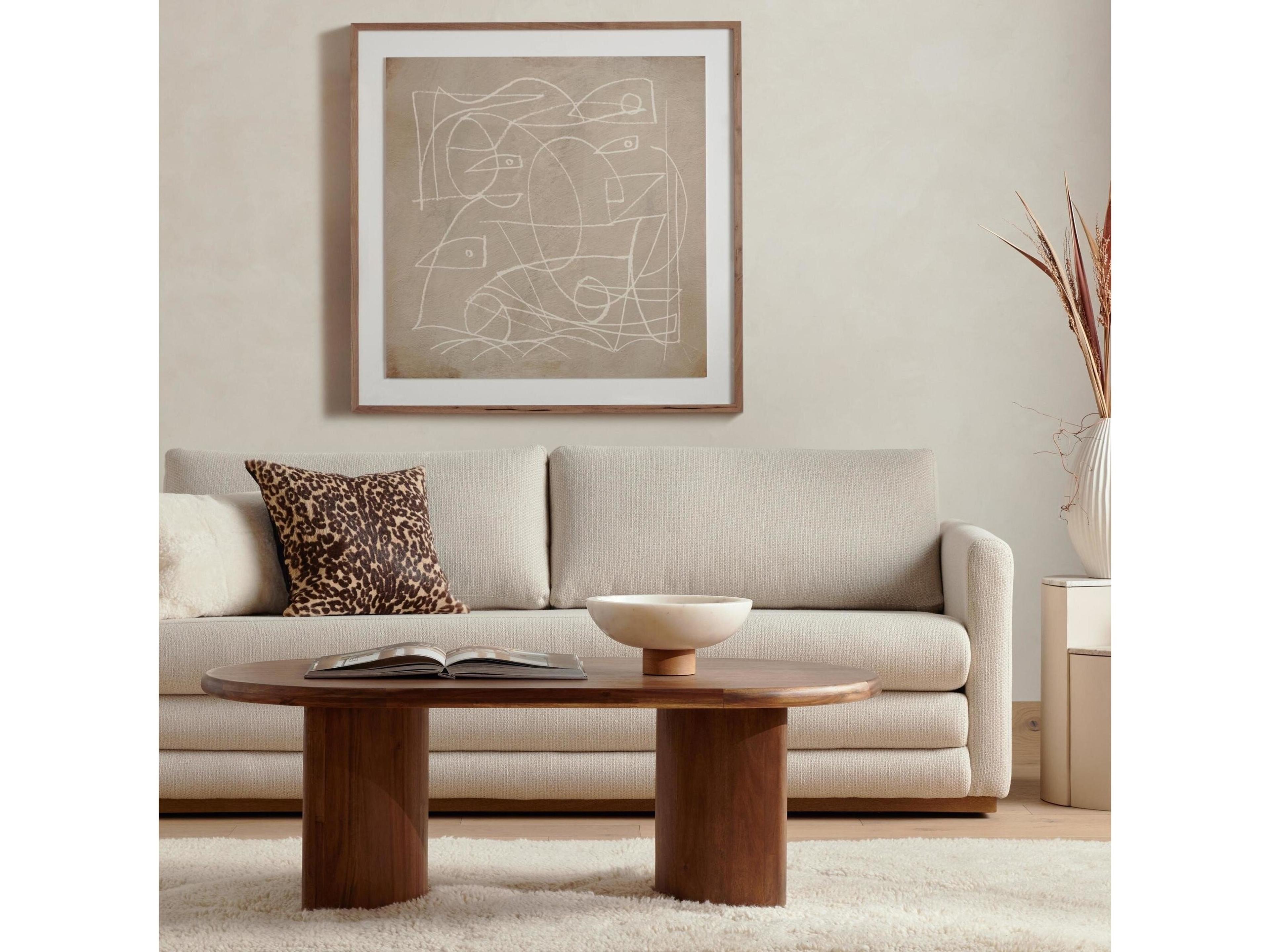 Four Hands Haiden Paden Seasoned Brown Acacia Coffee Table