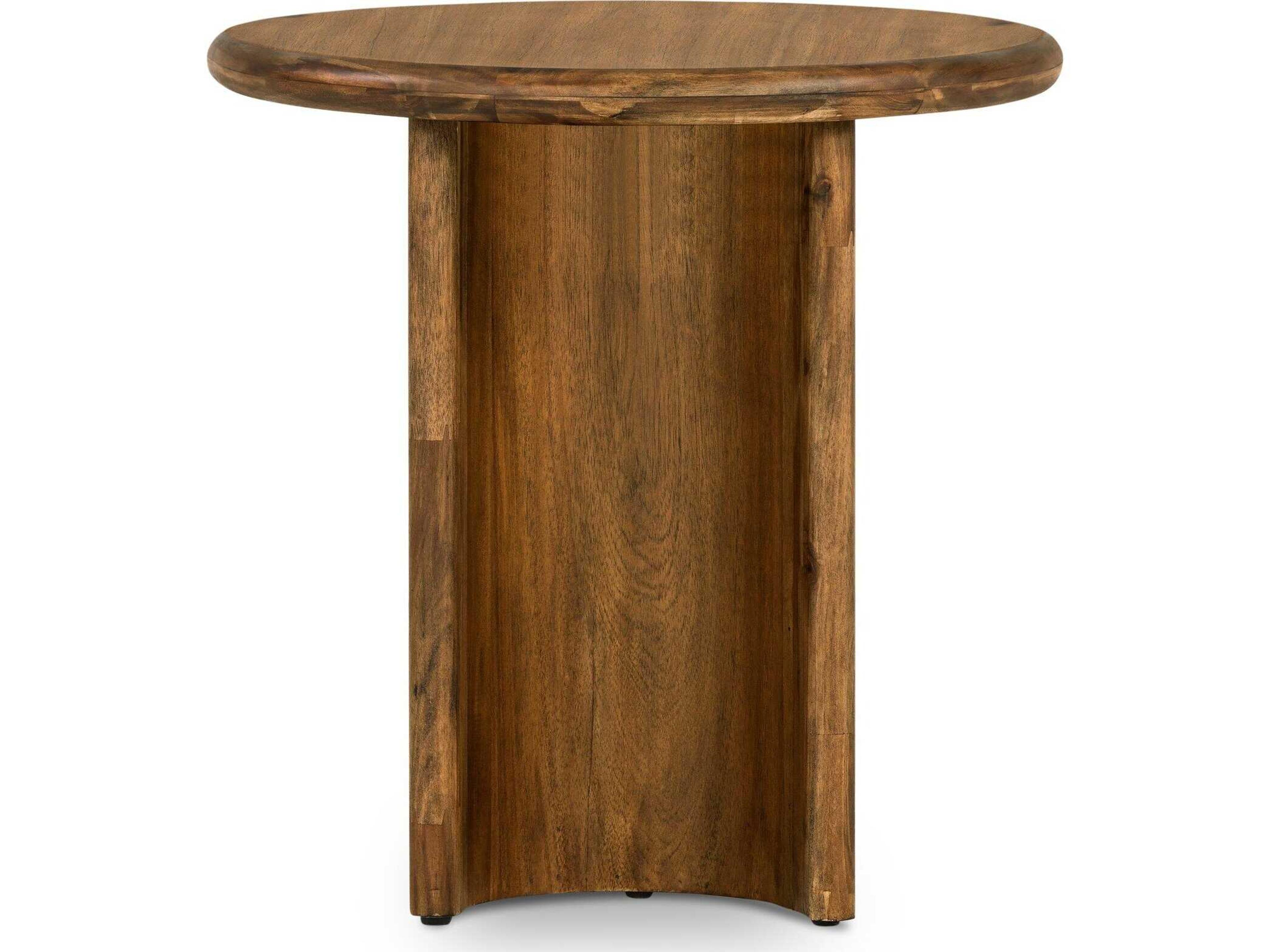 Four Hands Haiden Paden Seasoned Brown Acacia End Table