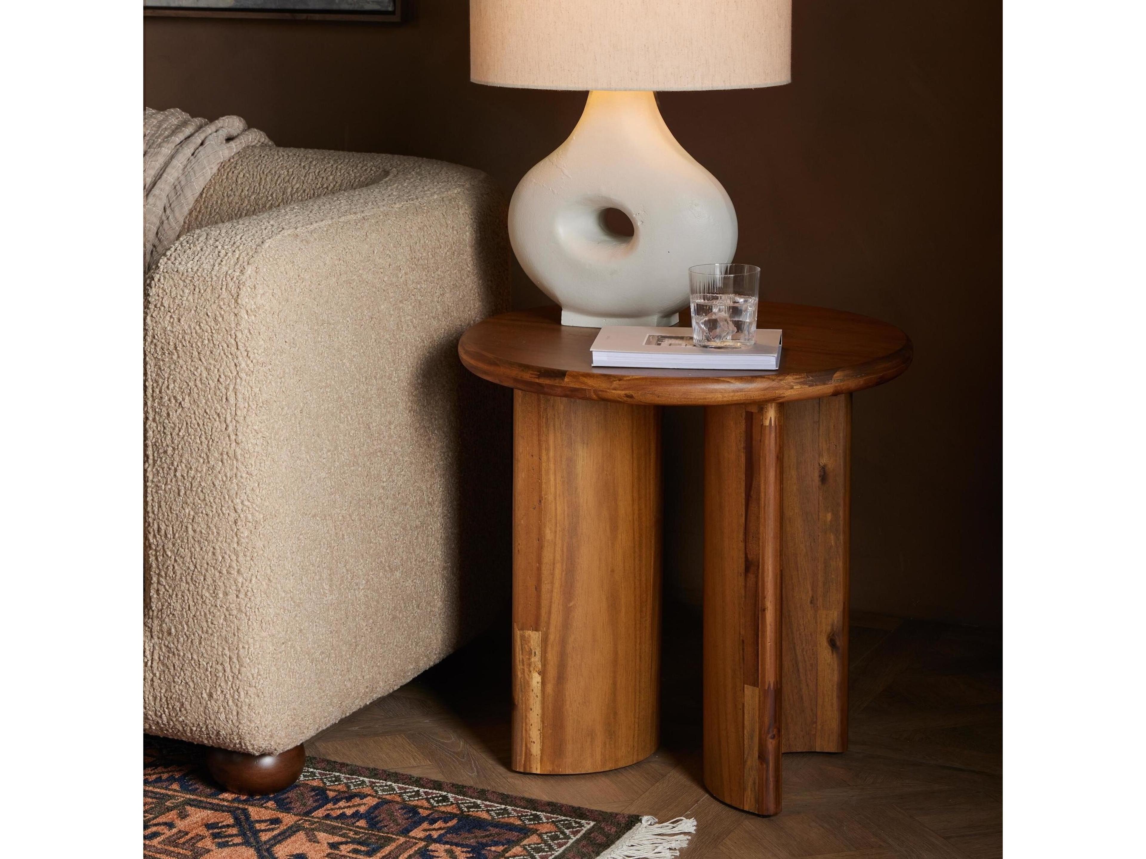 Four Hands Haiden Paden Sandy Acacia End Table