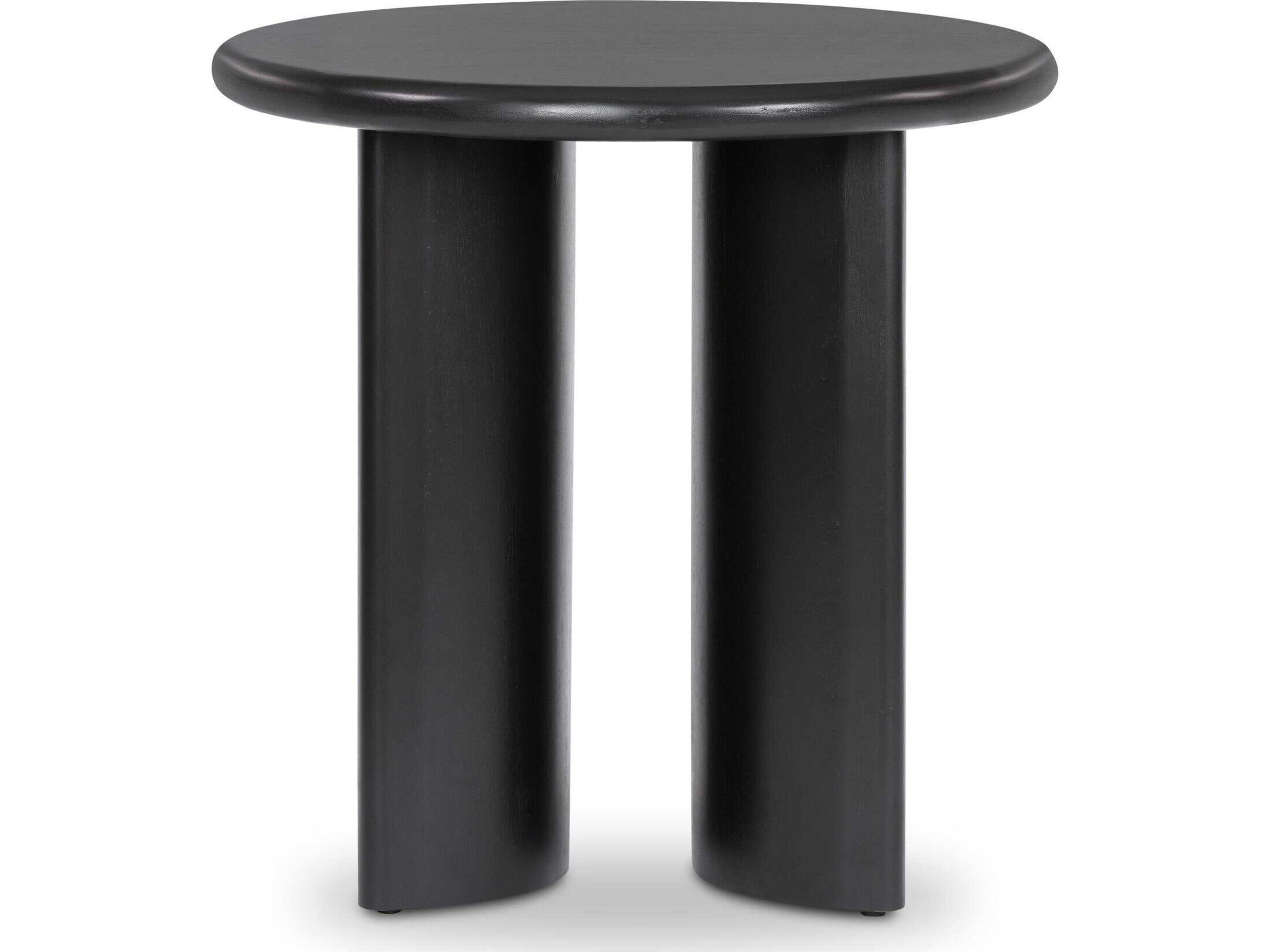 Four Hands Haiden Paden Aged Black Acacia End Table