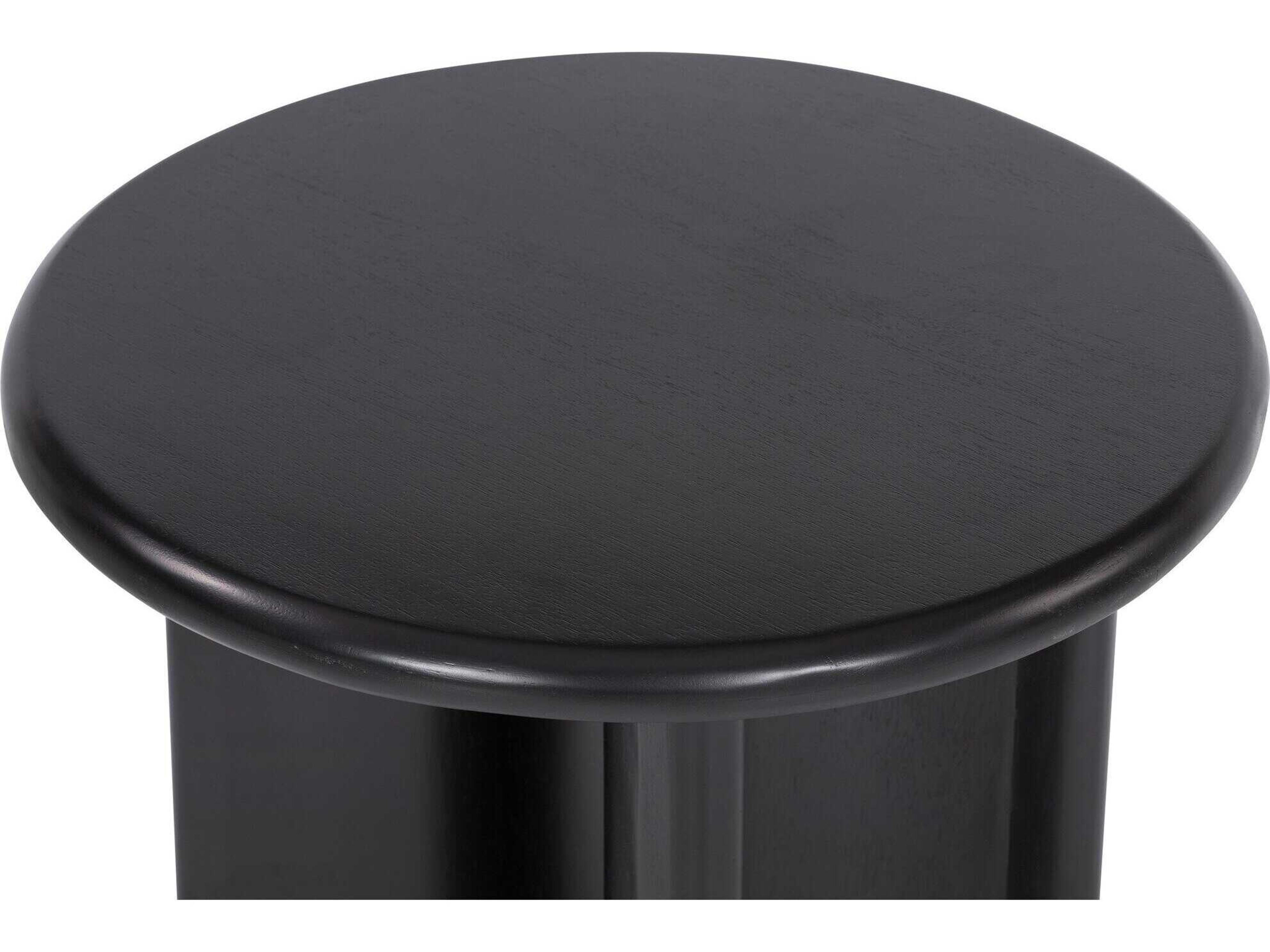 Four Hands Haiden Paden Aged Black Acacia End Table