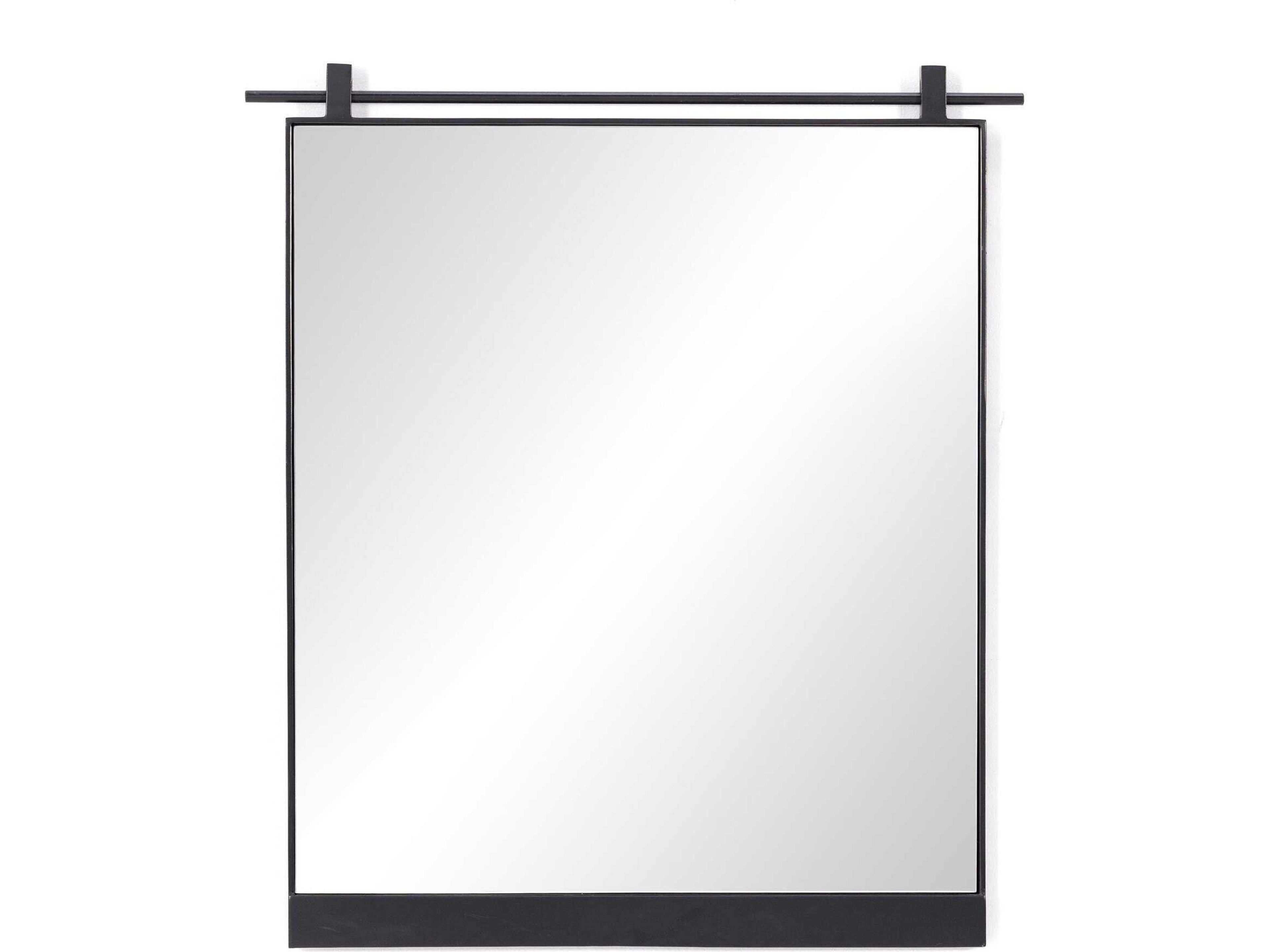 Hutton Chico Antiqued Iron Rectangular Small Mirror