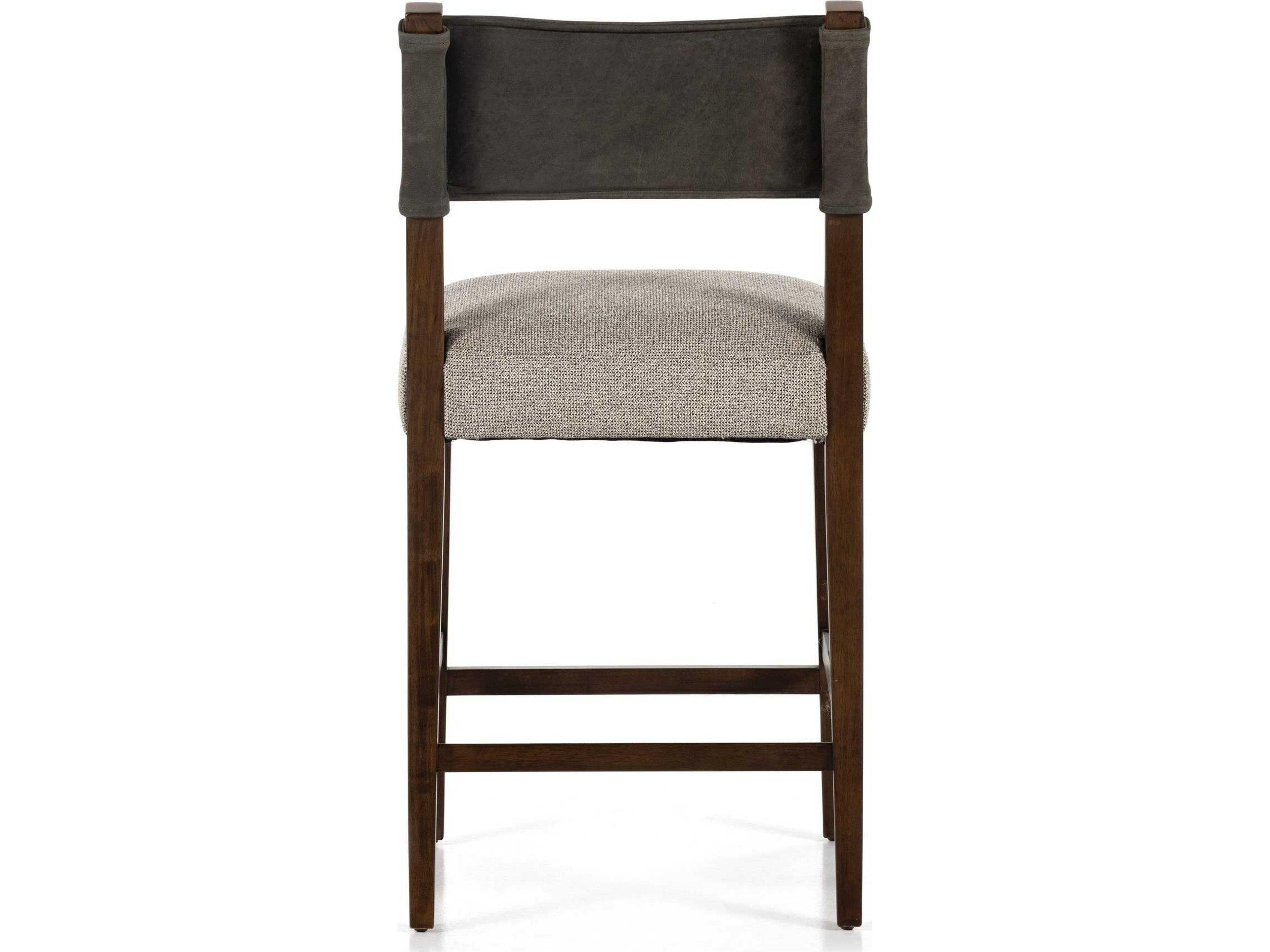 Four Hands Berman Ferris Tulsa Ink Upholstered Counter Stool