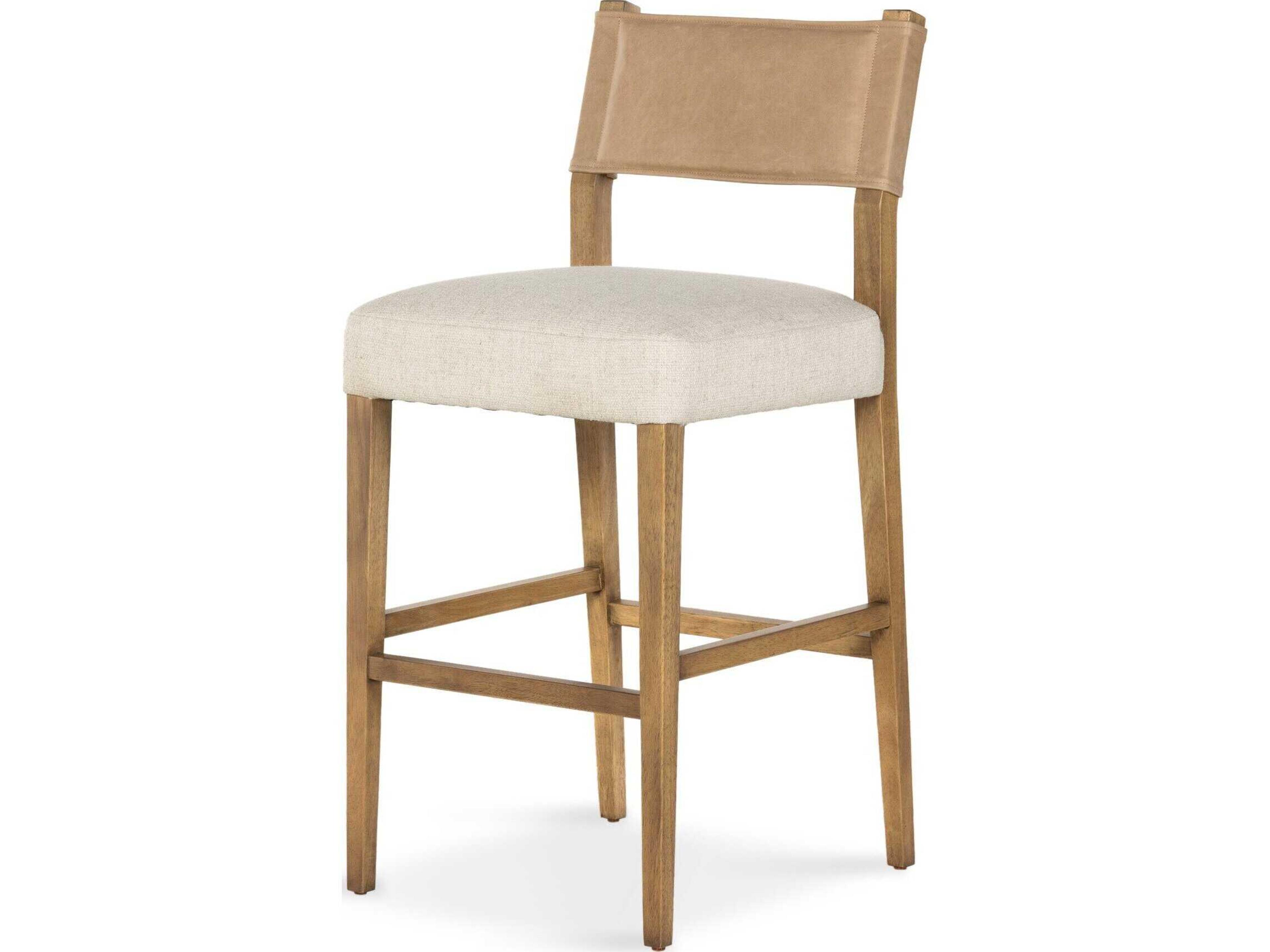 Berman Ferris Thames Cream Upholstered Bar Stool