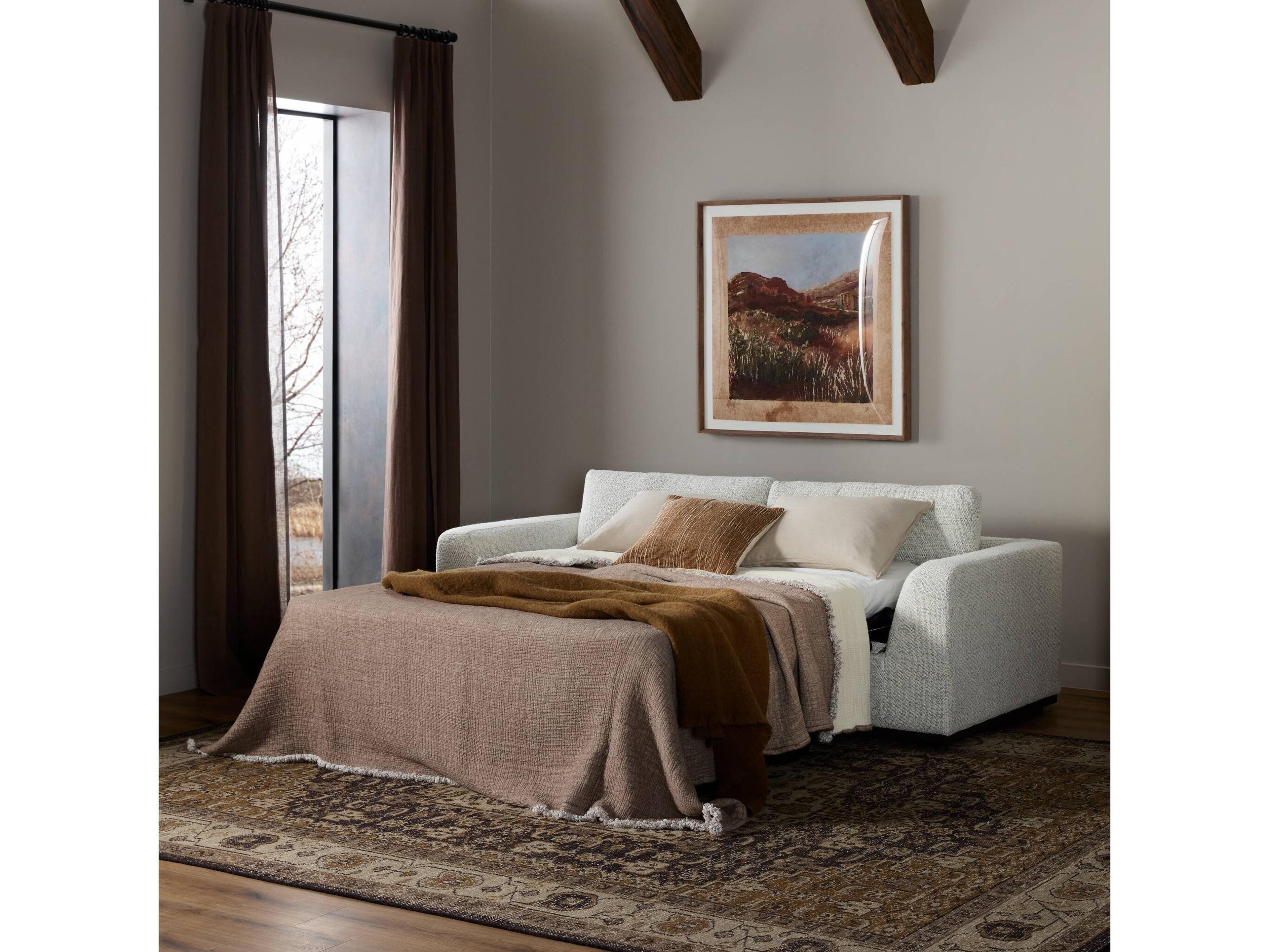 Four Hands Centrale Merino Cotton Gray Upholstered Sofa