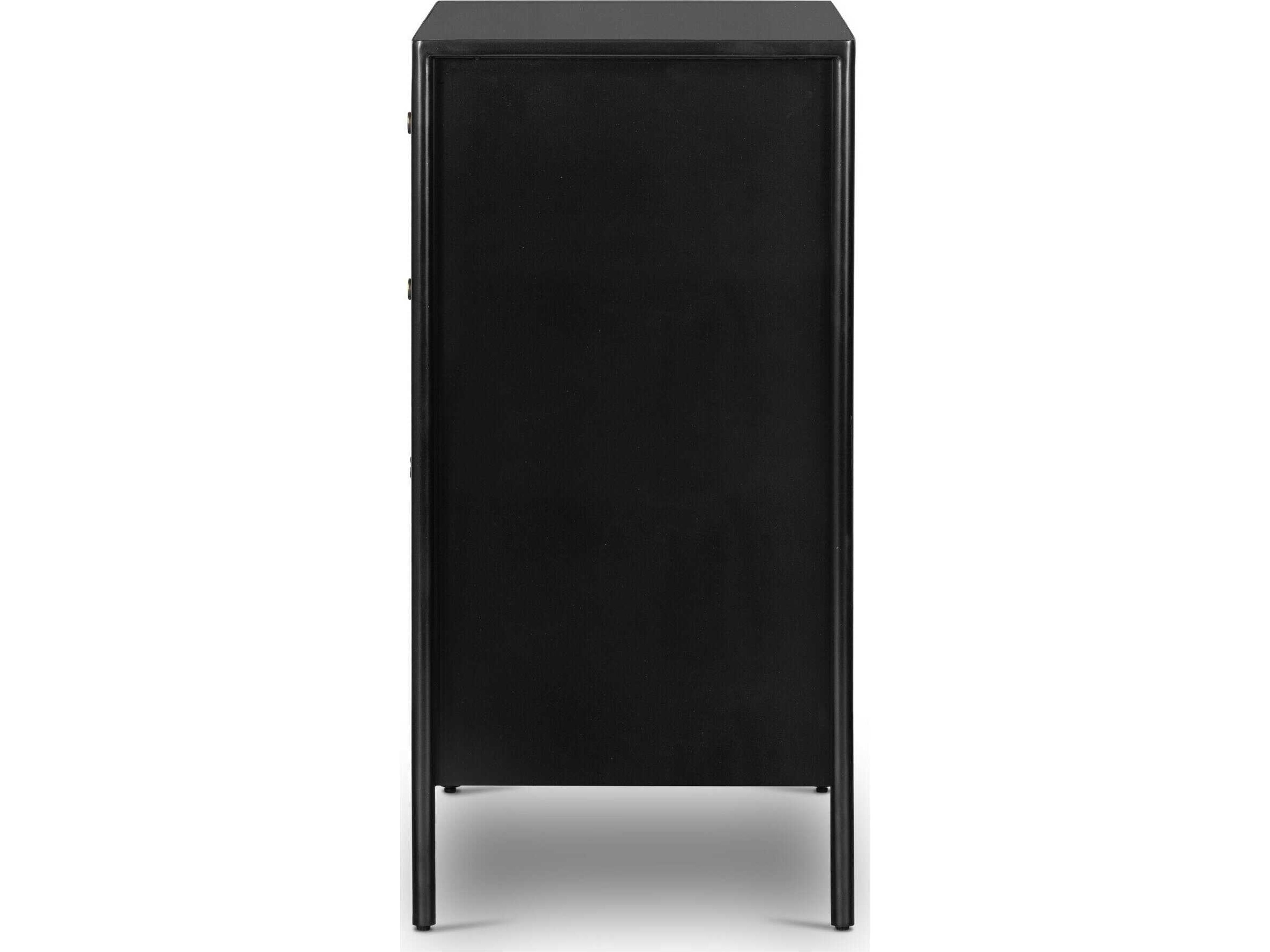 Four Hands Bolton 5-Drawers Black Weathered Bronze Accent Chest