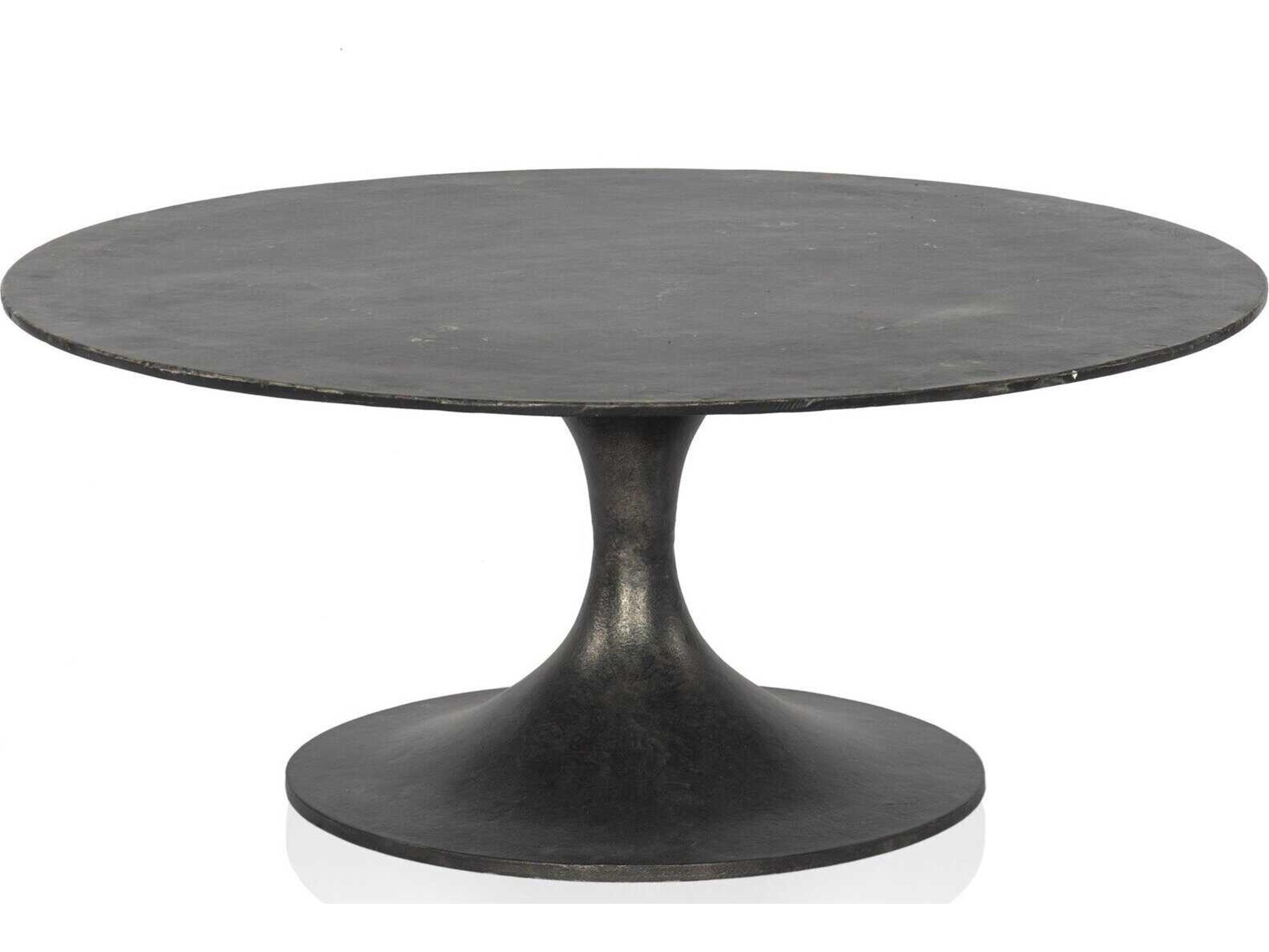 Marlow Simone Raw Black Round Coffee Table
