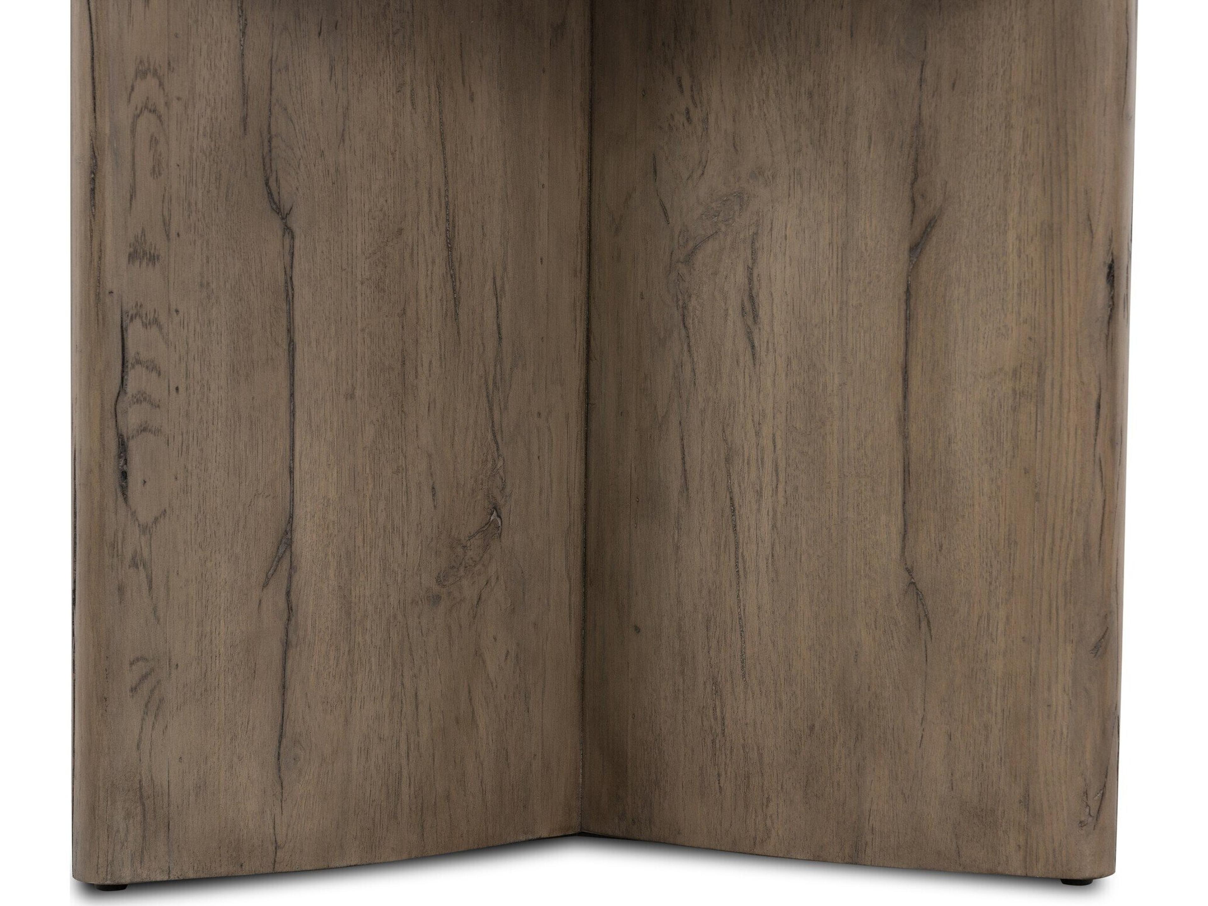 Four Hands Bina Toli Italian White Marble End Table