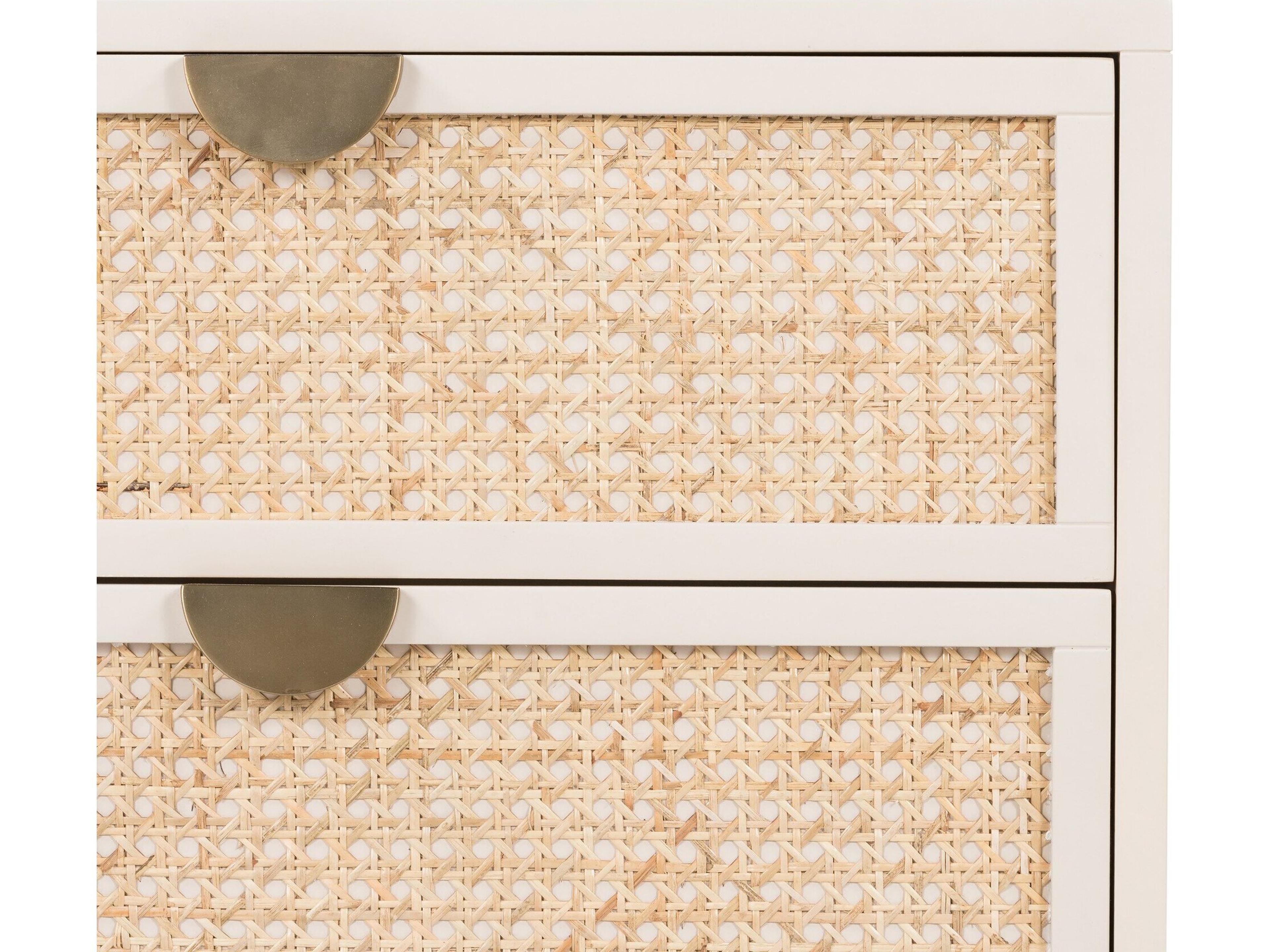 Luxecor Globetrotter Luella 2-Drawers White Hardwood Nightstand