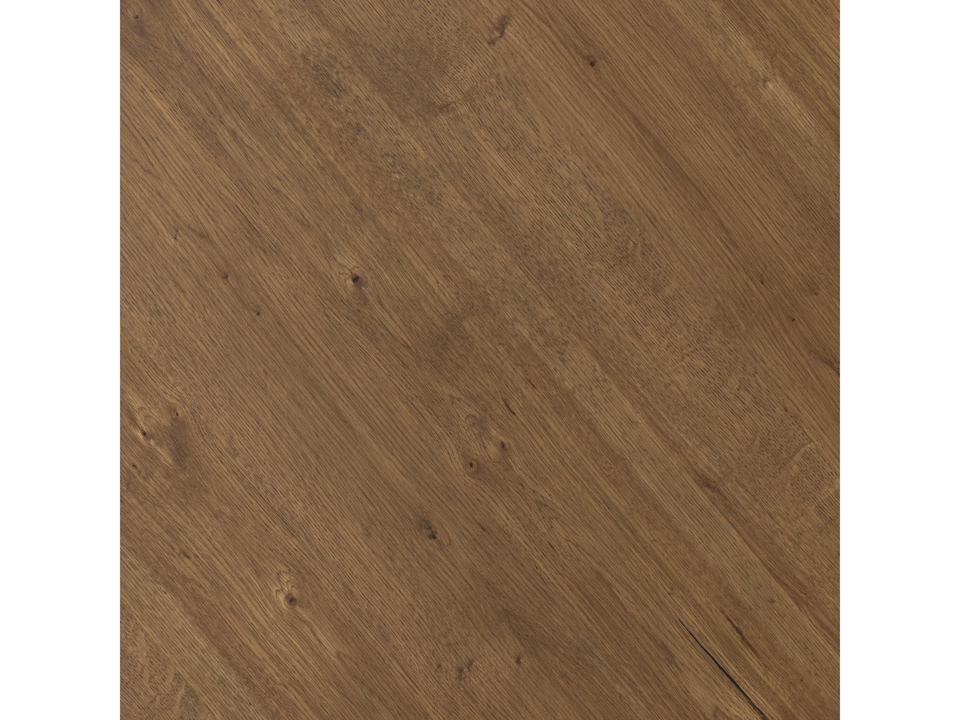 Four Hands Haiden Round Wood Dark Gunmetal Amber Oak Resin Coffee Table