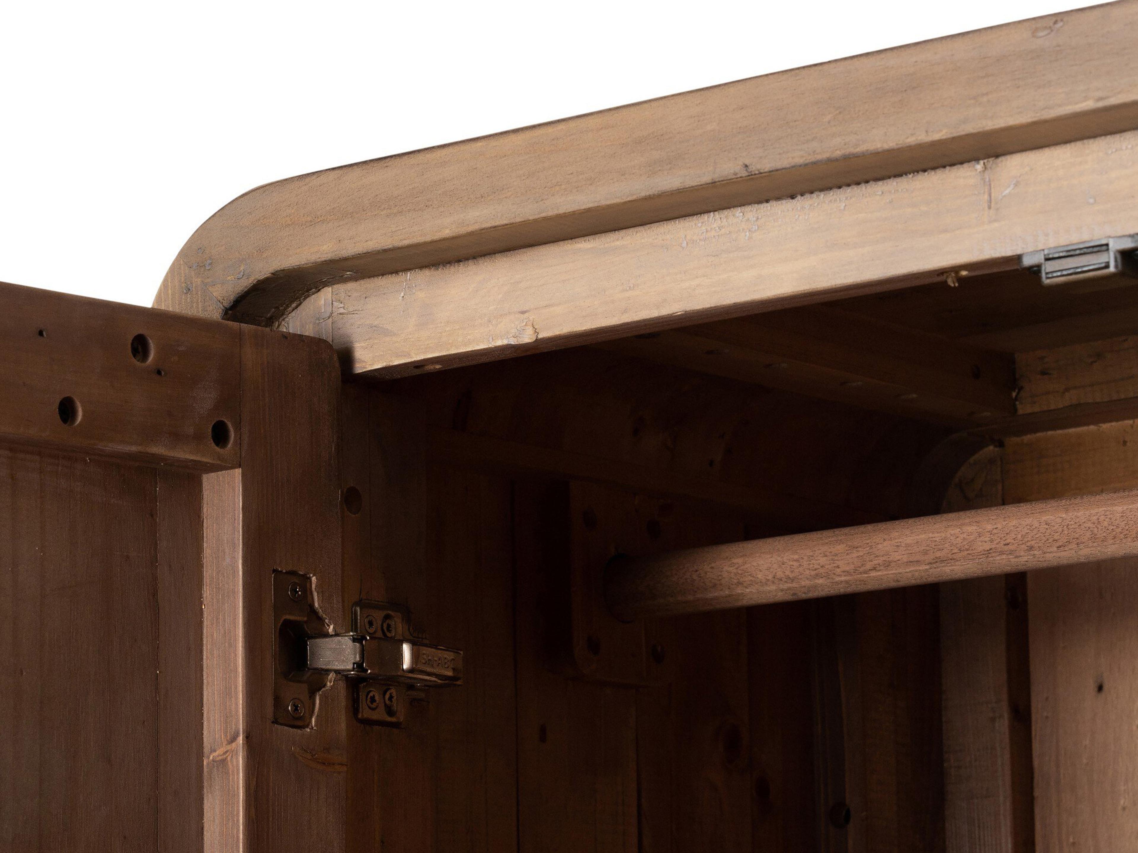 Four Hands Reclaimed Scrubbed Teak Brown Wardrobe Armoire