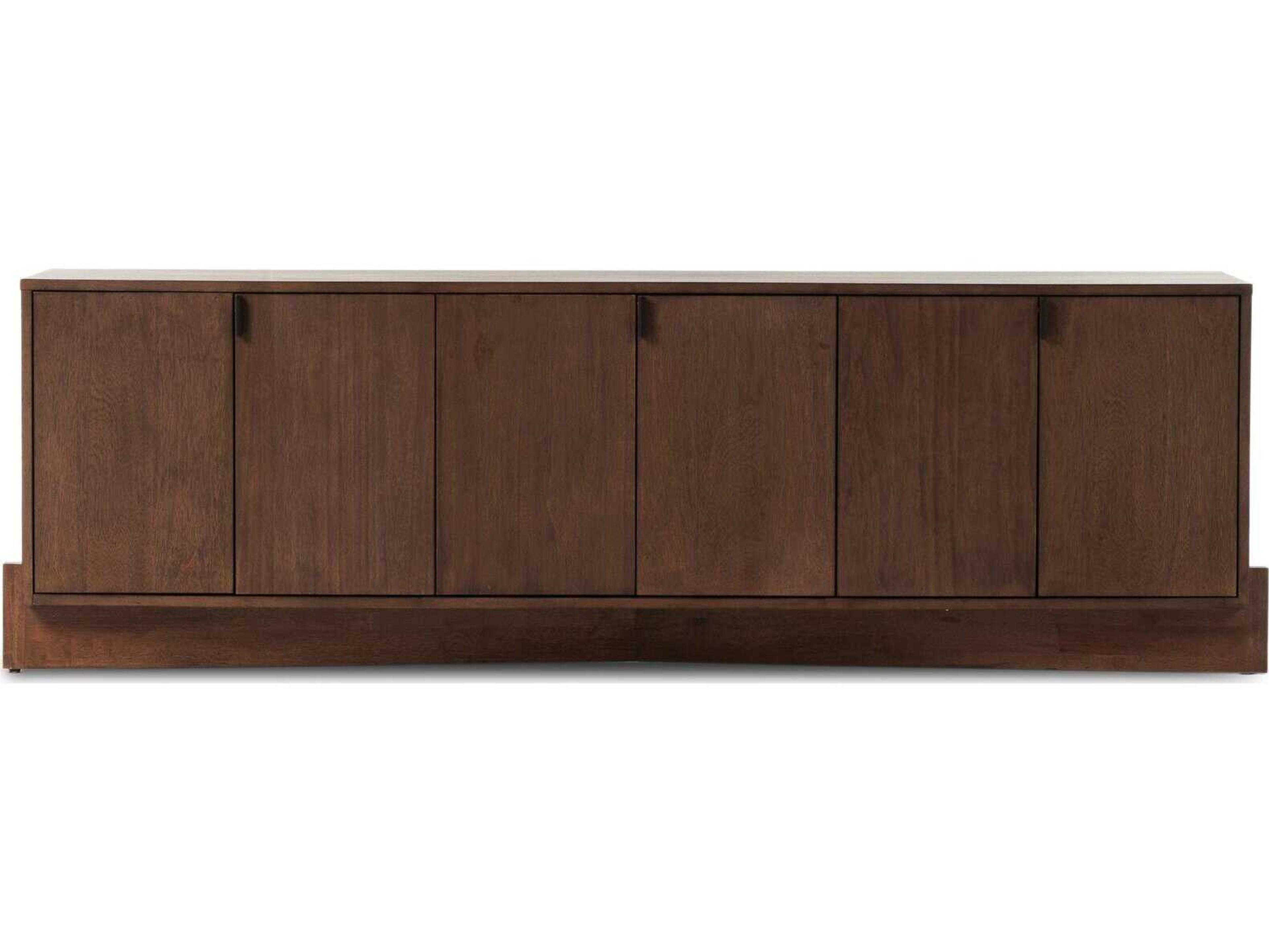 Four Hands Haiden Castillo 81" Parrawood Chestnut Parawood Veneer Gunmetal Media Console