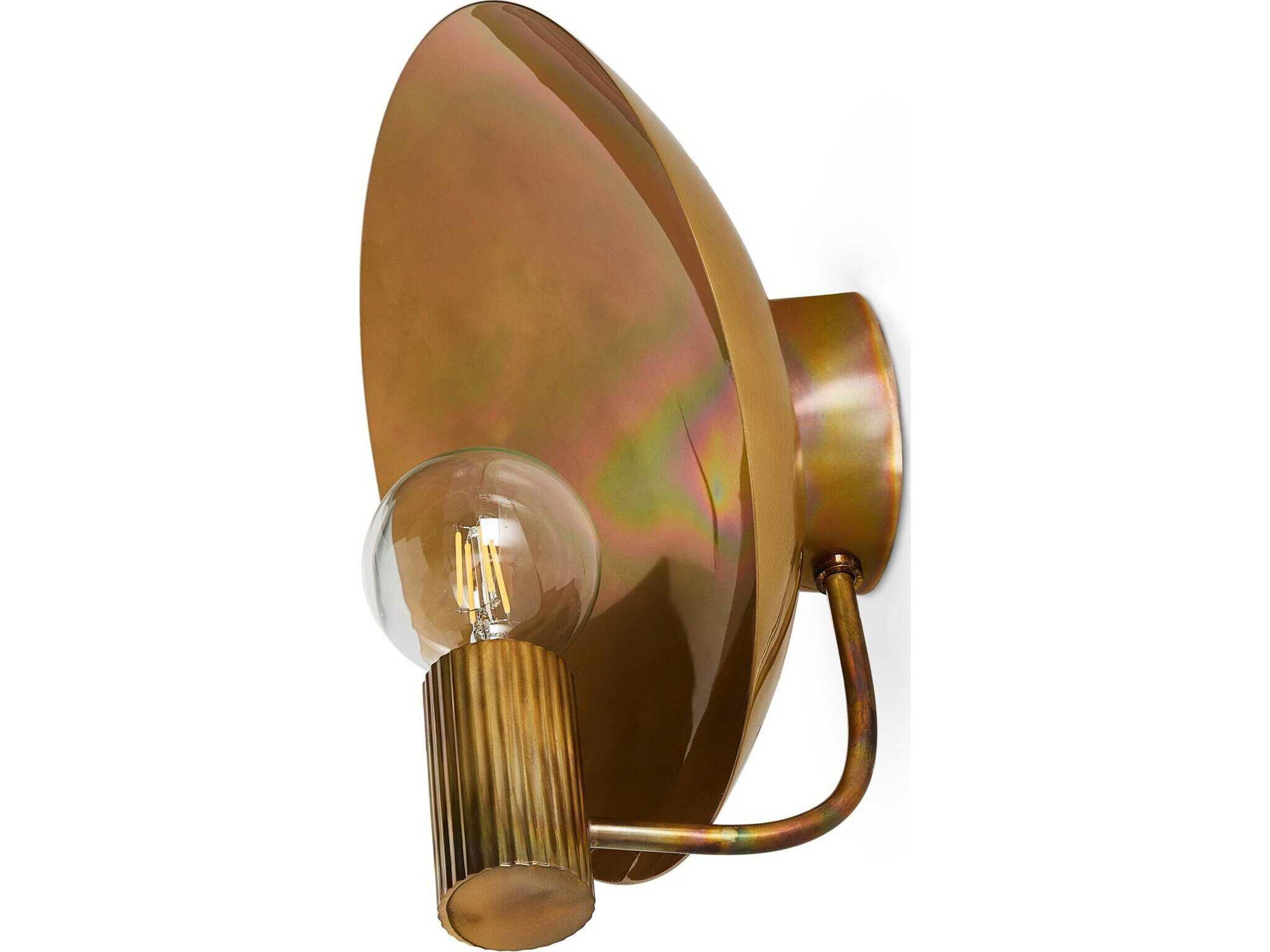 Four Hands Camden Lund Burnt Brass Sconce