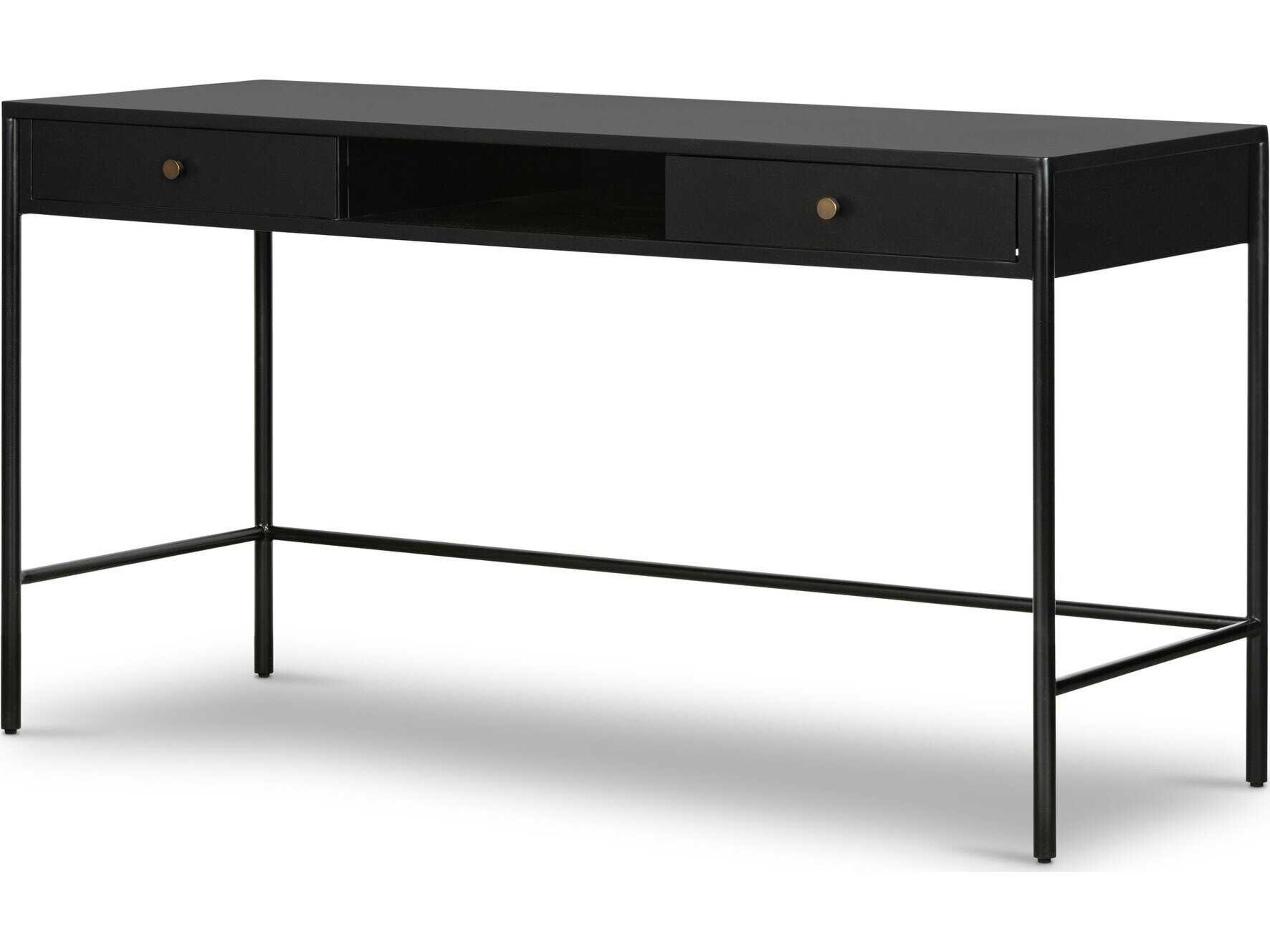 Soto Desk Black Iron Industrial