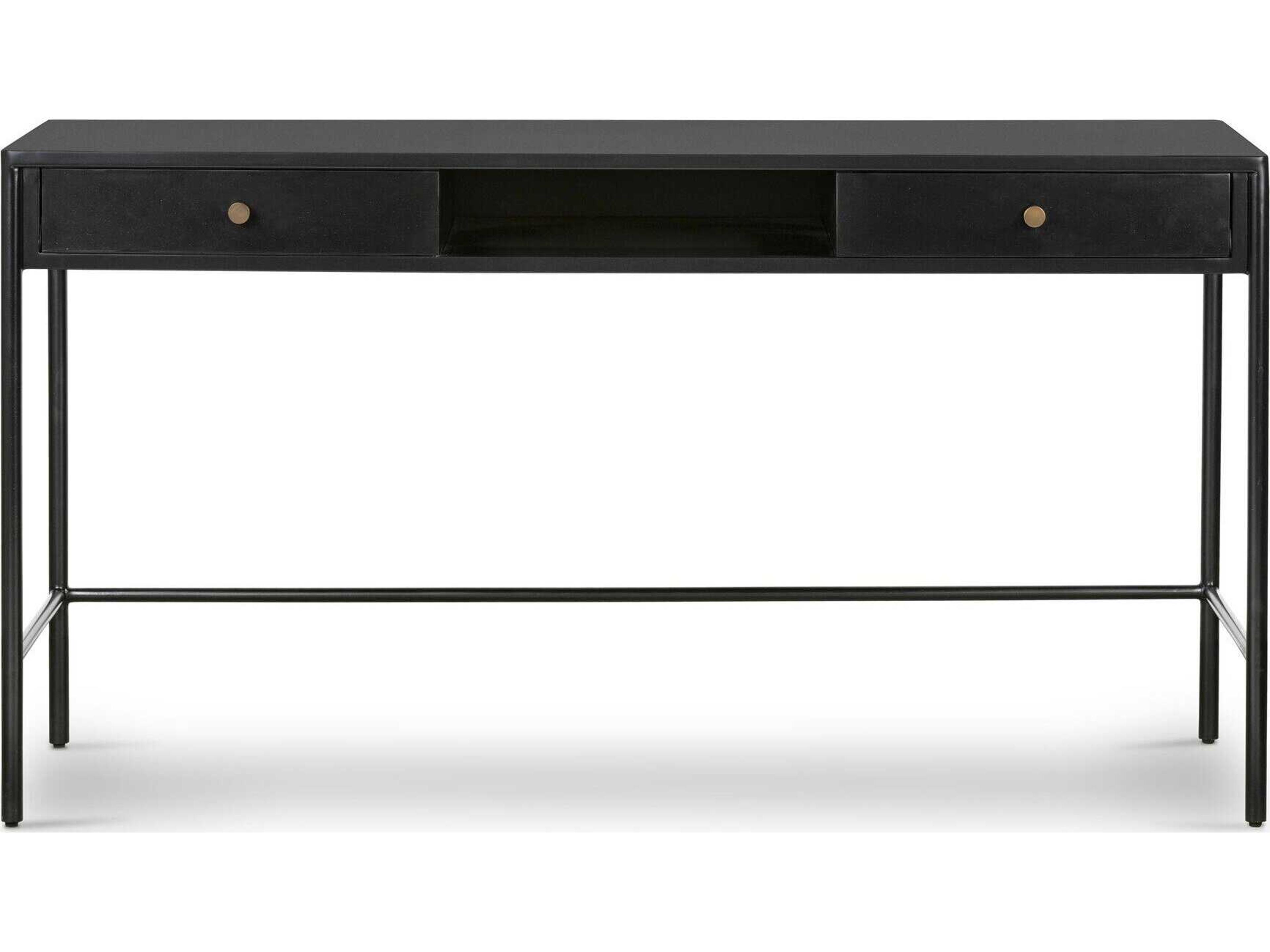 Four Hands Bolton Soto Black Weathered Bronze Secretary Desk