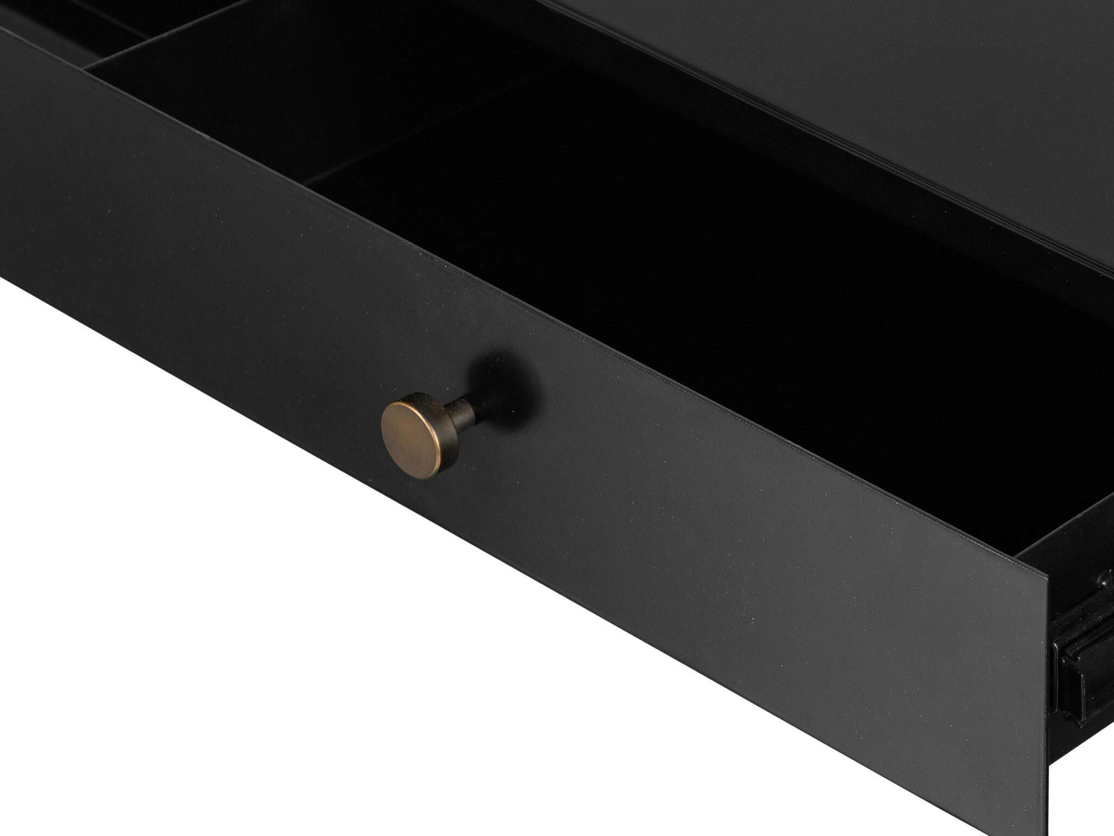 Four Hands Bolton Soto Black Weathered Bronze Secretary Desk