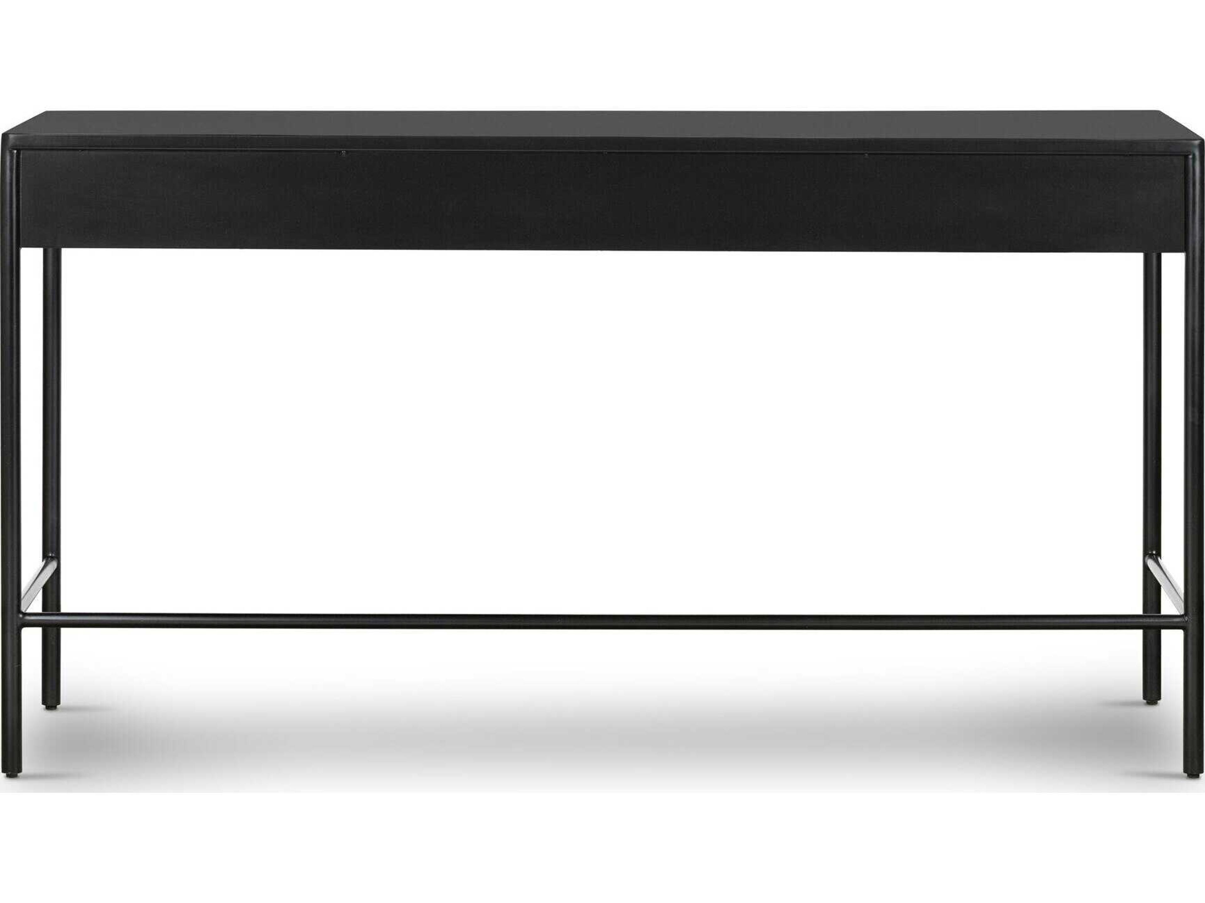 Luxecor Globetrotter Soto Black Weathered Bronze Secretary Desk