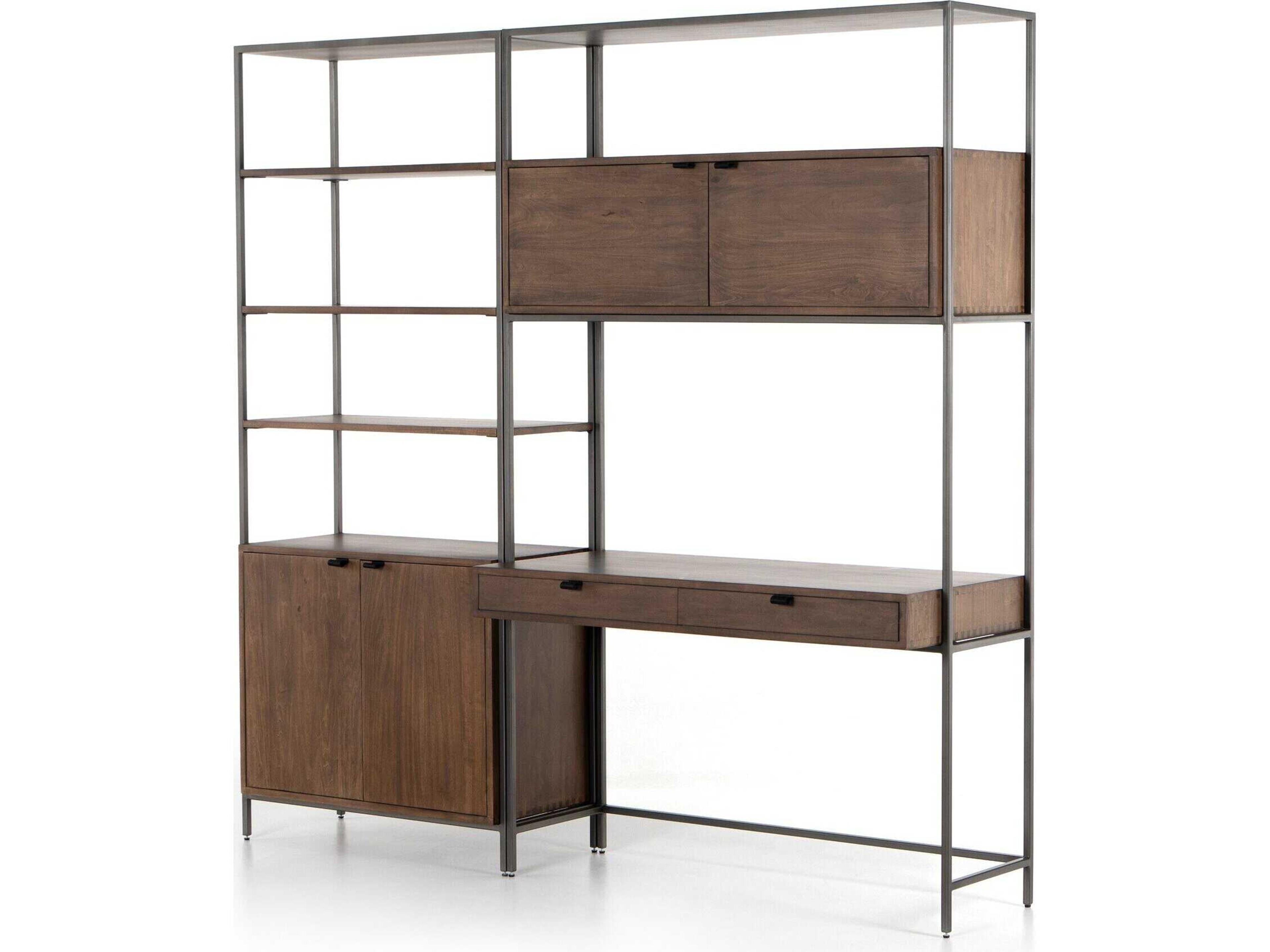 Fulton Trey Brown Poplar Wood Leaning Ladder Desk