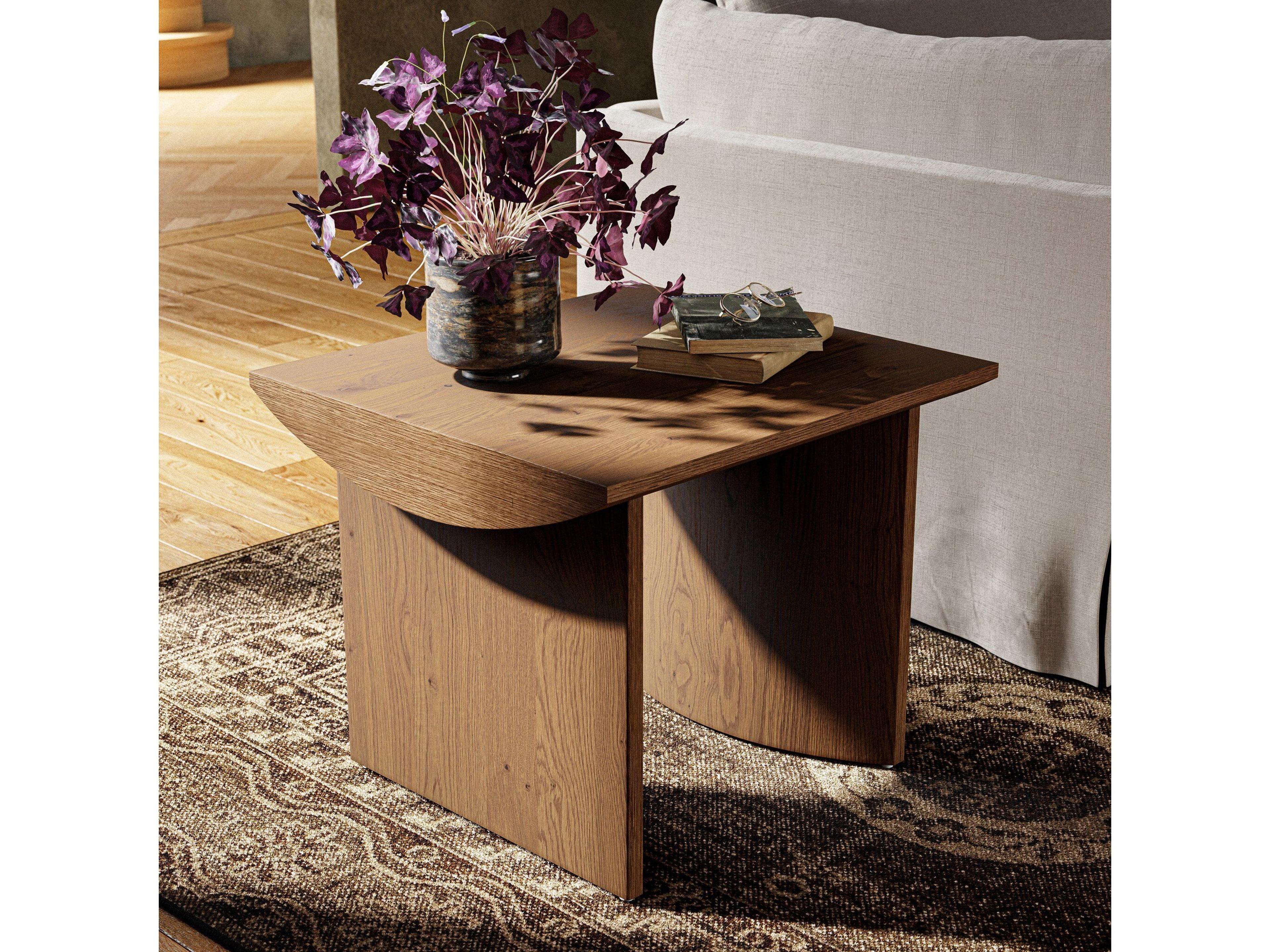Four Hands Barton Pickford Rectangular Wood Dusted Oak End Table