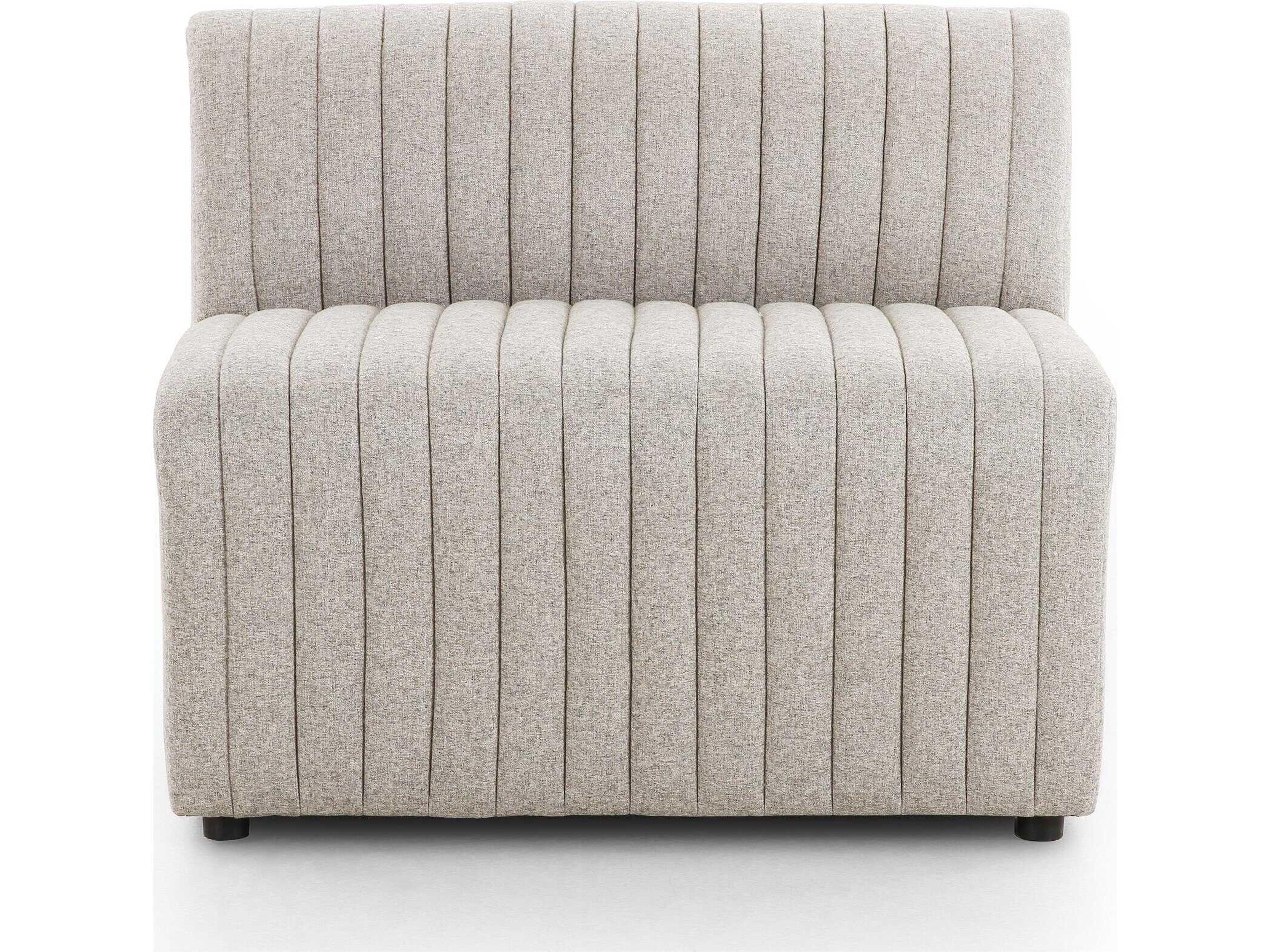 Four Hands Grayson Augustine Orly Natural Upholstered Poplar Wood Dining Banquette