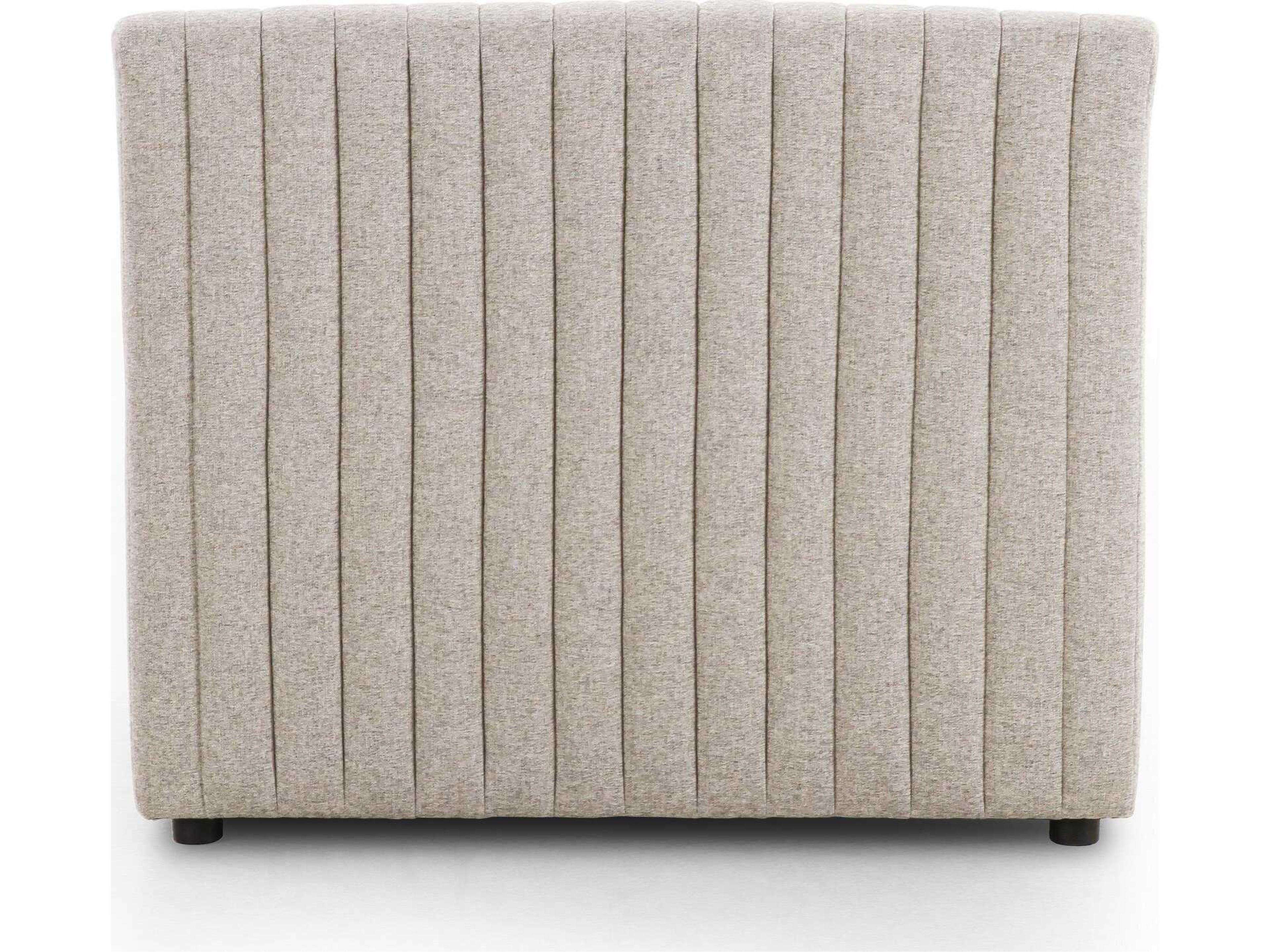 Four Hands Grayson Augustine Orly Natural Upholstered Poplar Wood Dining Banquette