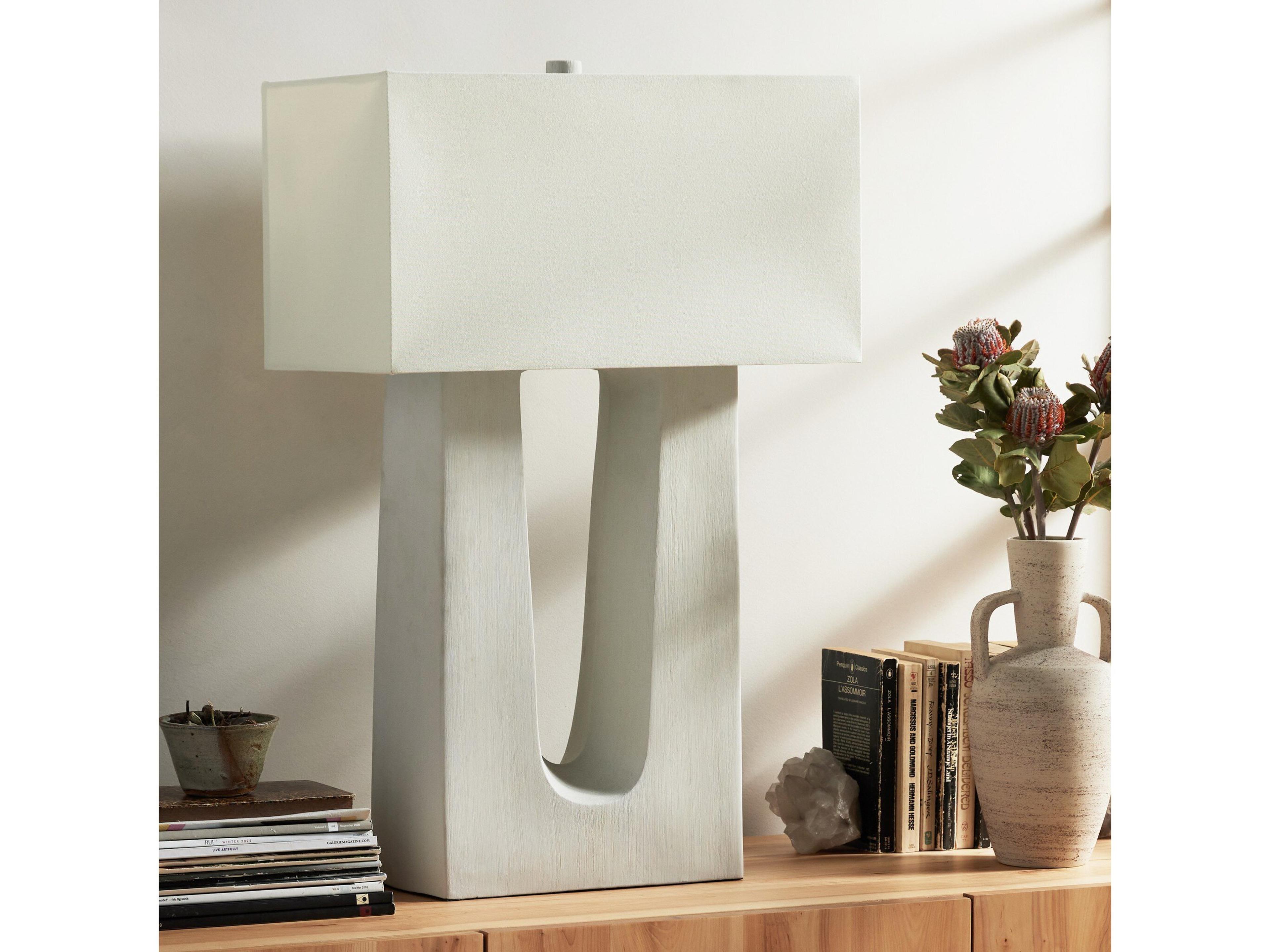 Four Hands Ryker White LED Buffet Lamp