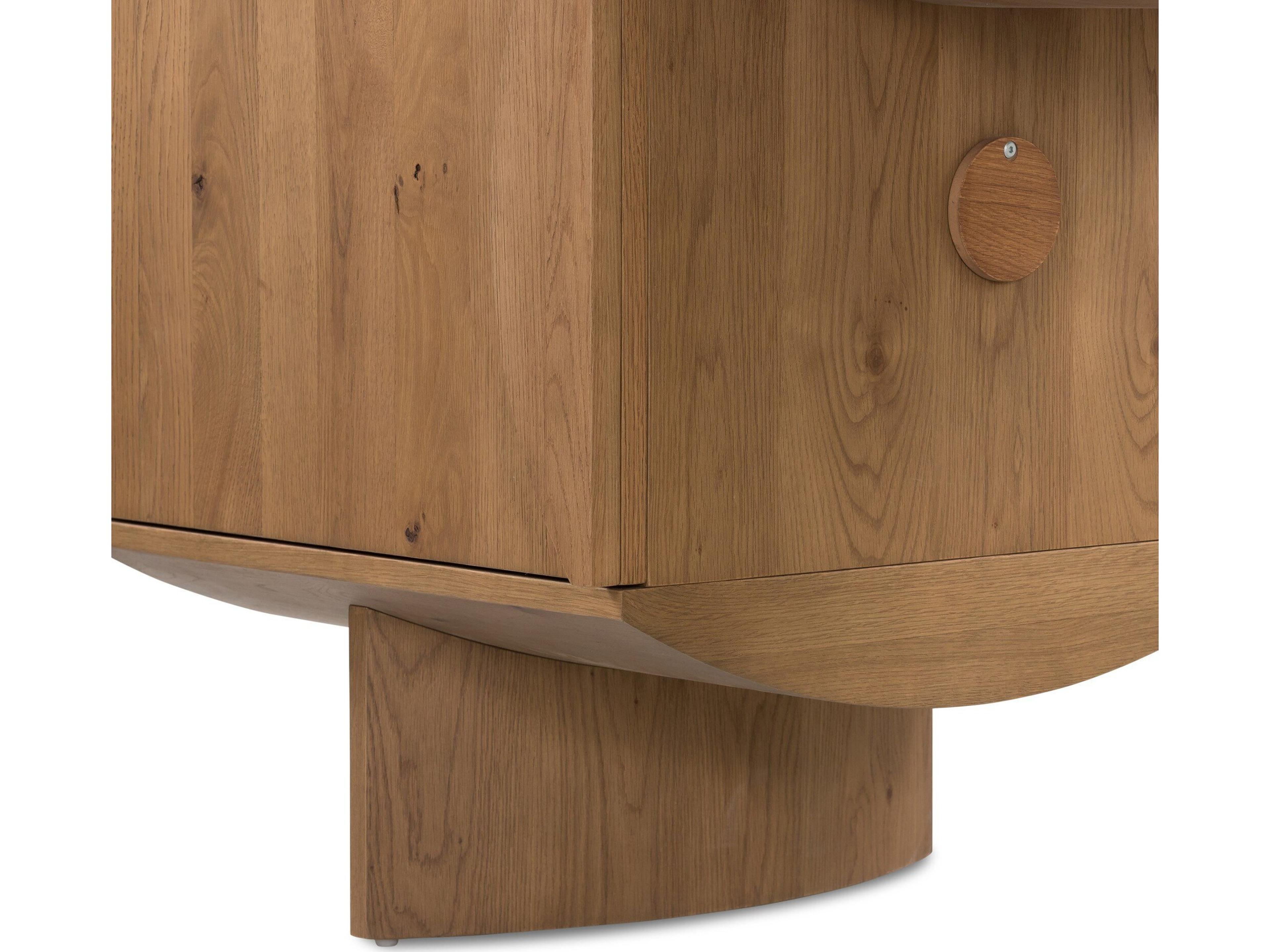 Four Hands Barton Pickford Brown Oak Wood Secretary Desk